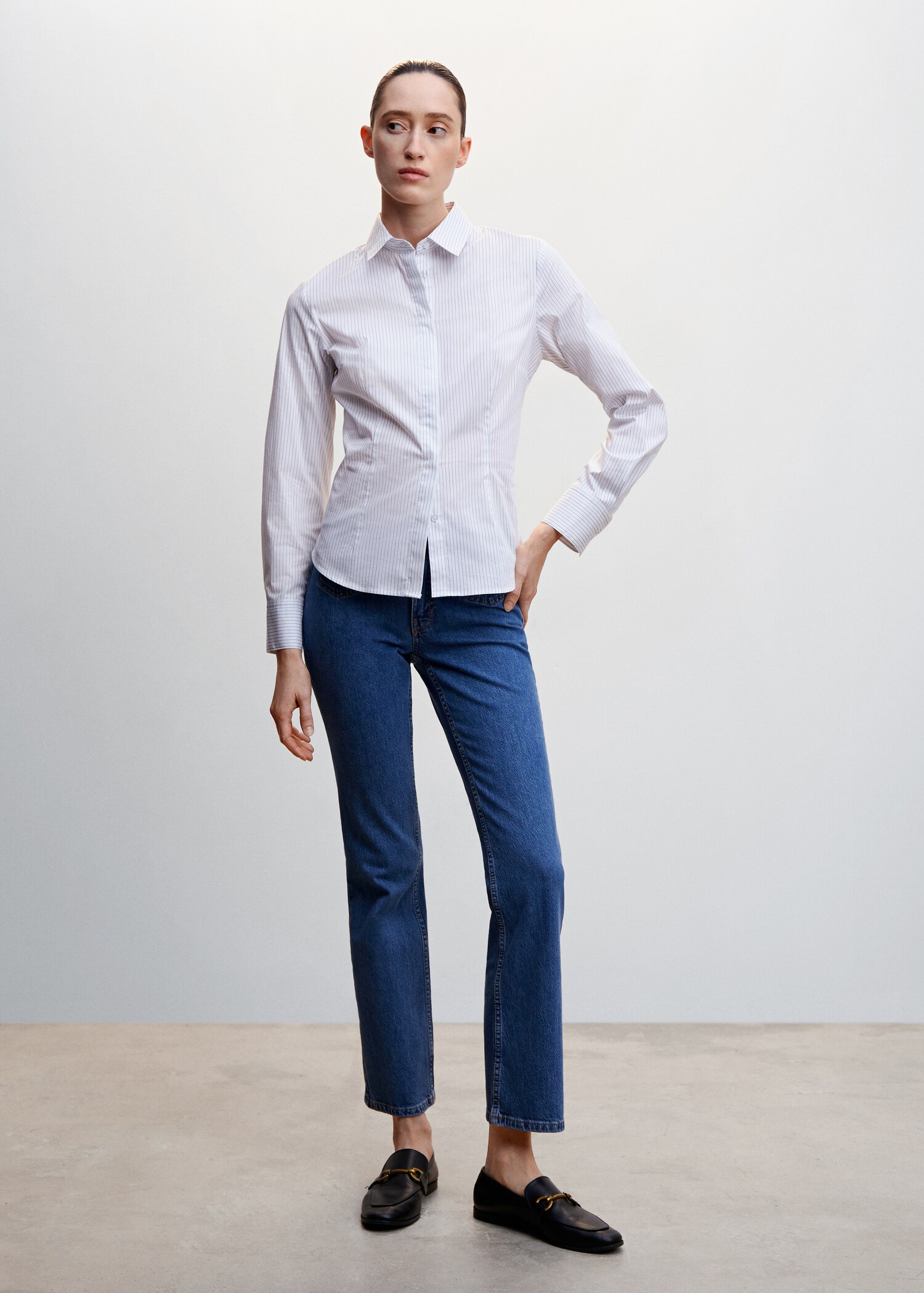 Essential cotton-blend shirt - General plane