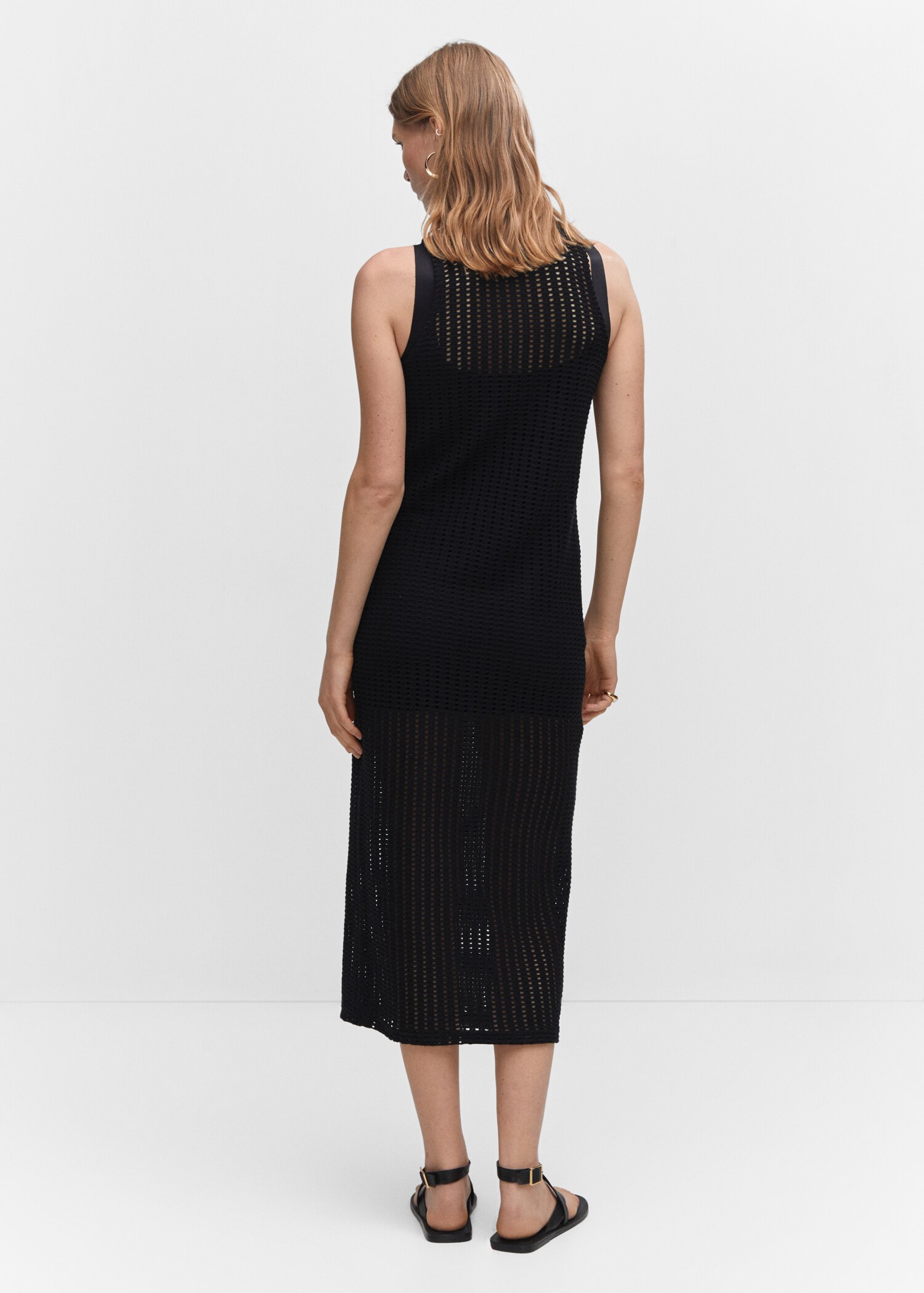 Vestido punto calado - Reverso del artículo