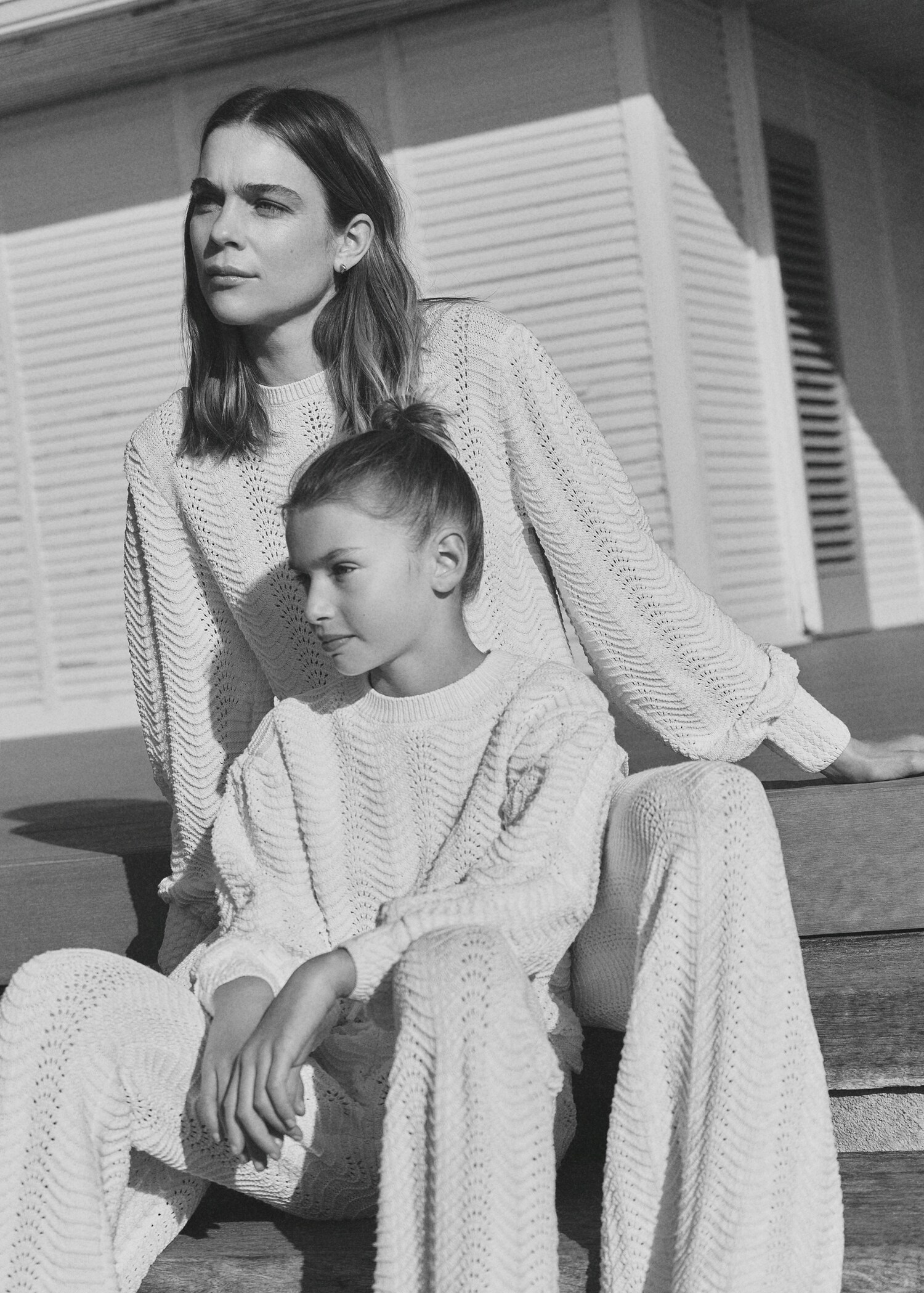 Puff-sleeve knitted sweater - Details of the article 5
