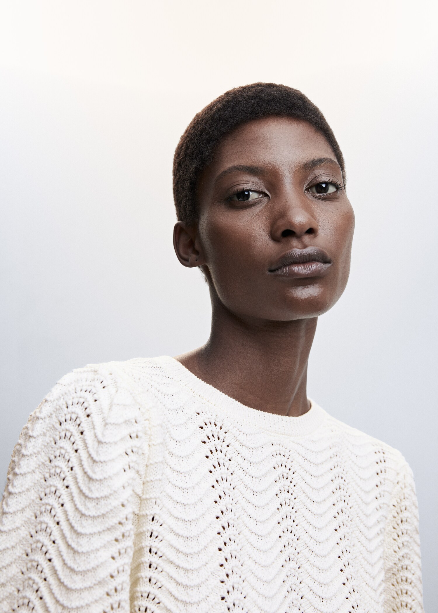 Puff-sleeve knitted sweater - Details of the article 6