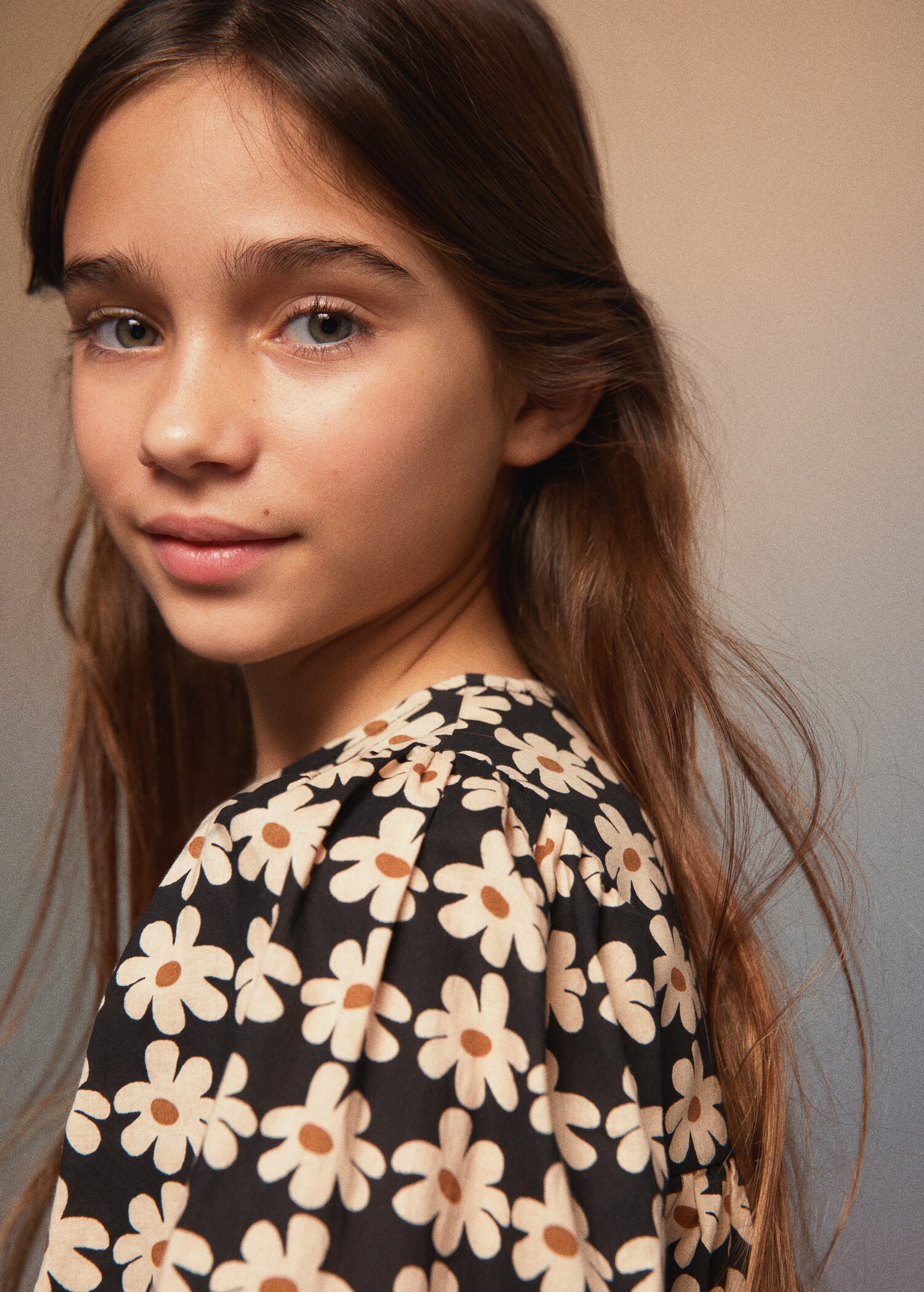 Floral ruffle dress - General plane