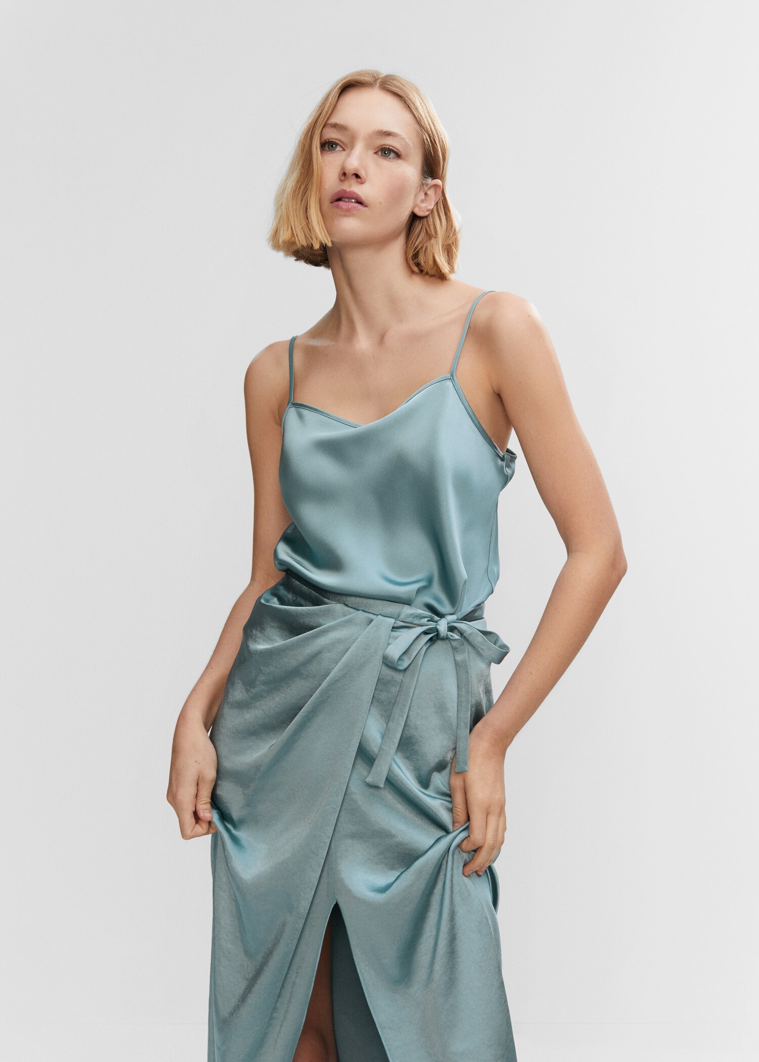 Satin lace top - Medium plane