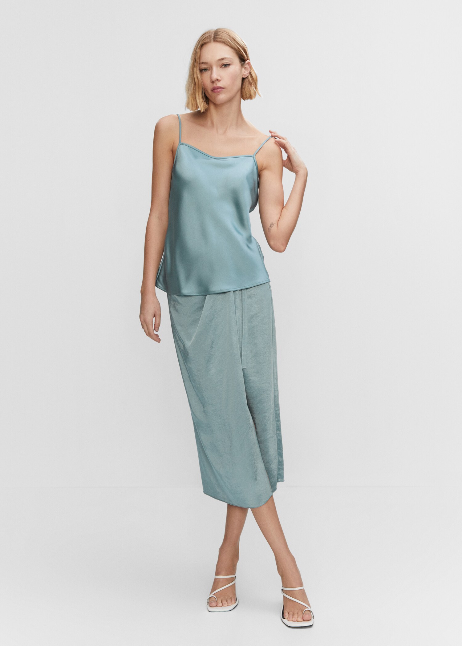 Satin lace top - General plane