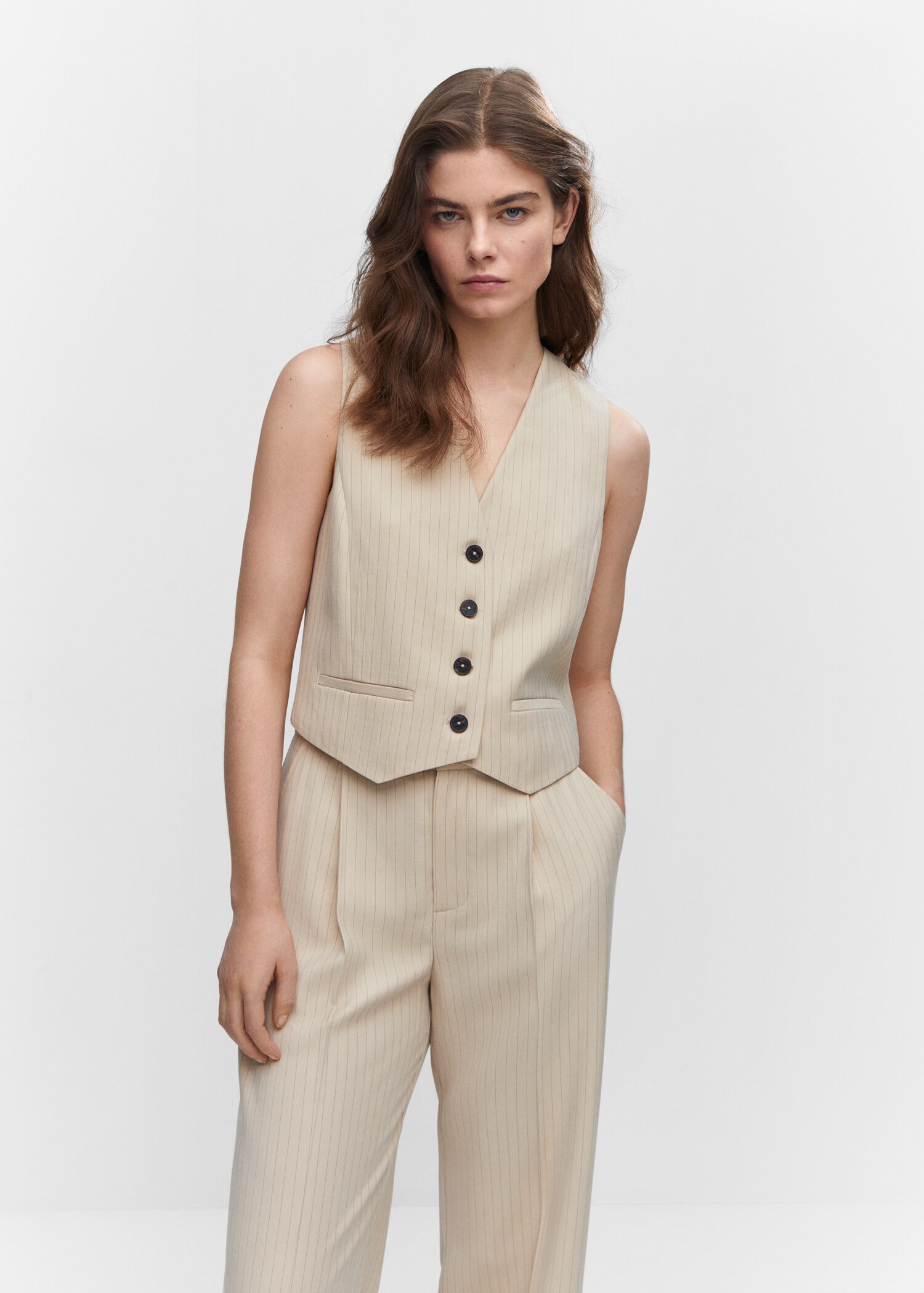 Chalk-stripe pants - Details of the article 1