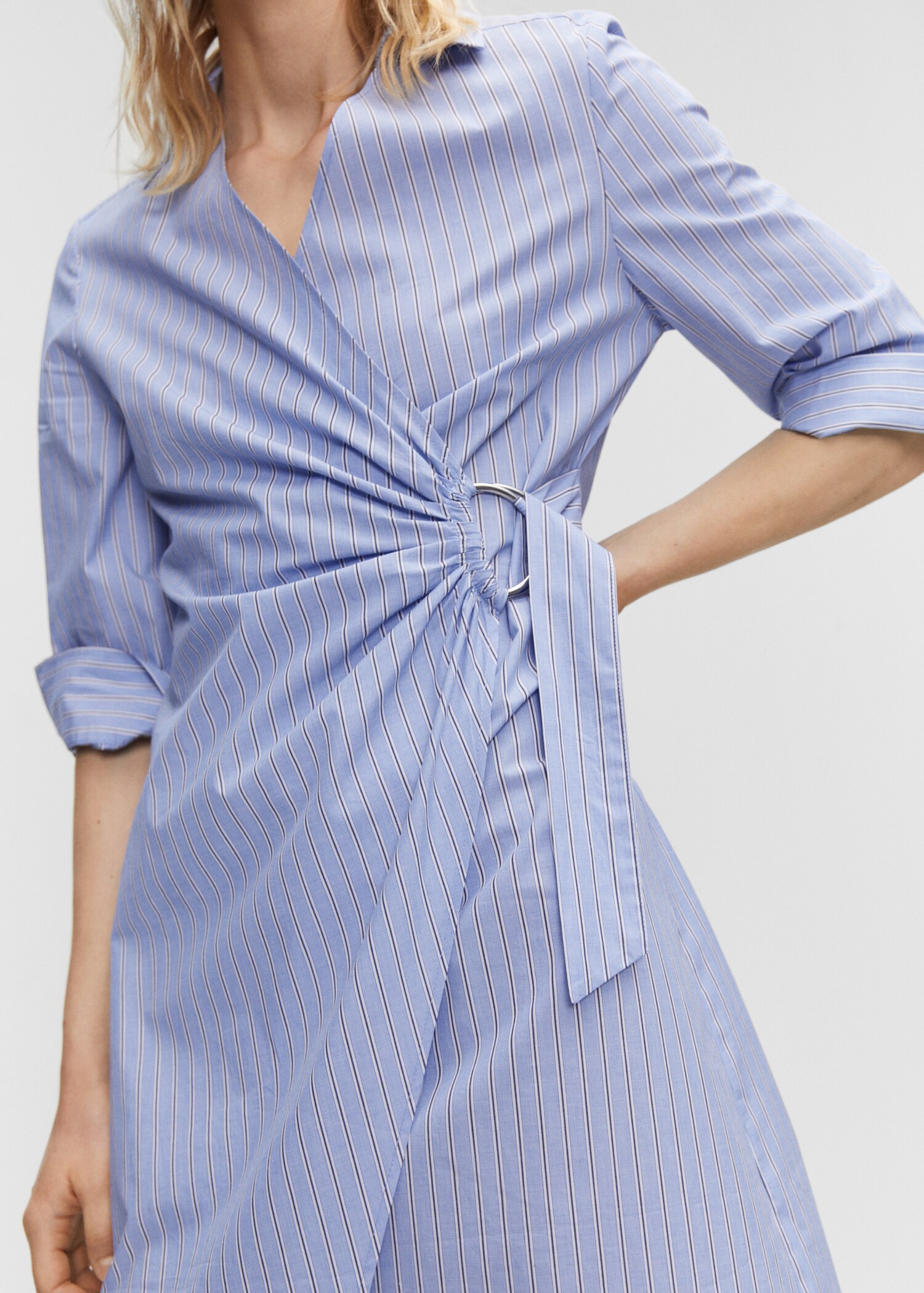 Metallic-detail shirt dress - Details of the article 6