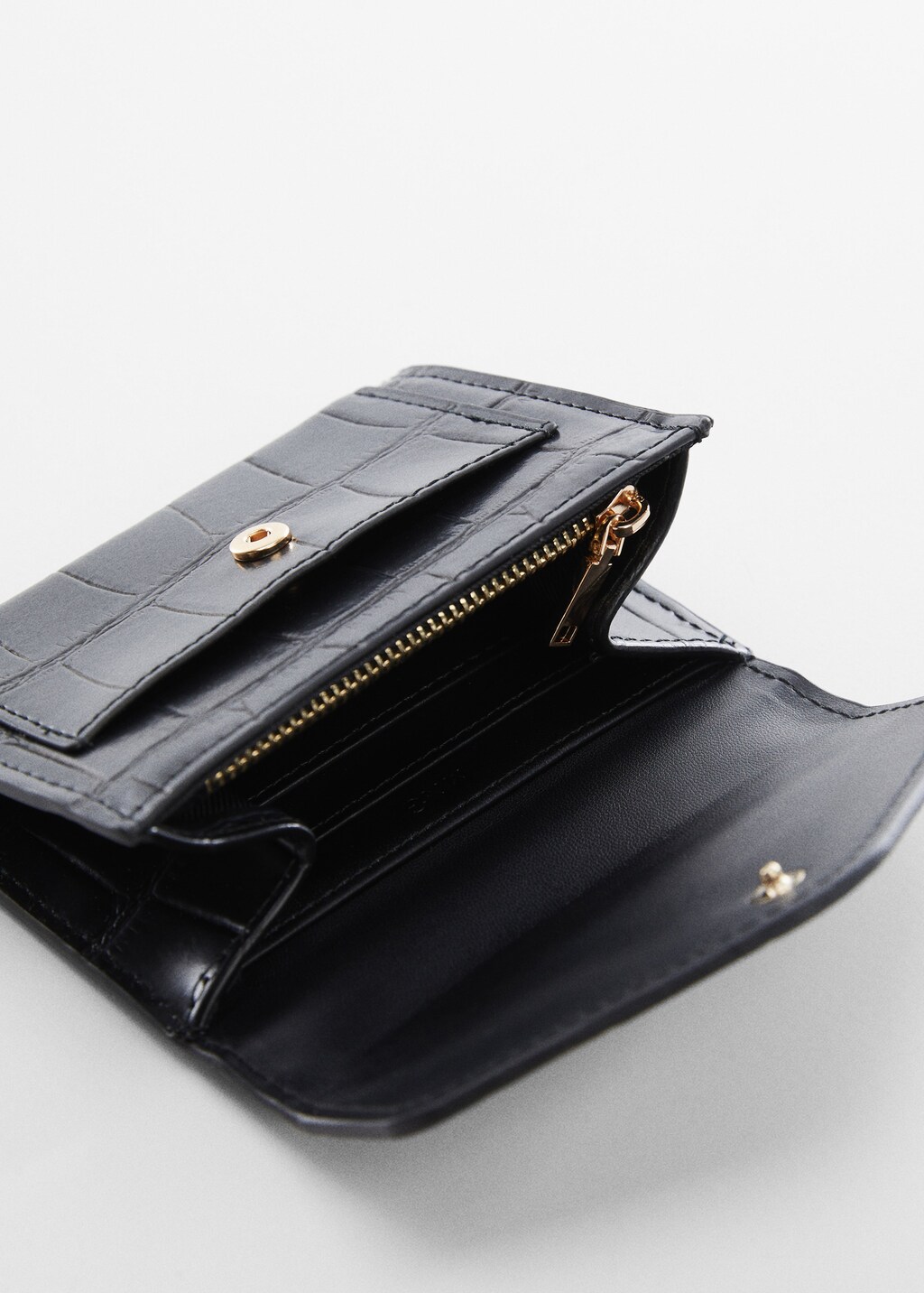 Croc effect flap purse Women MANGO China