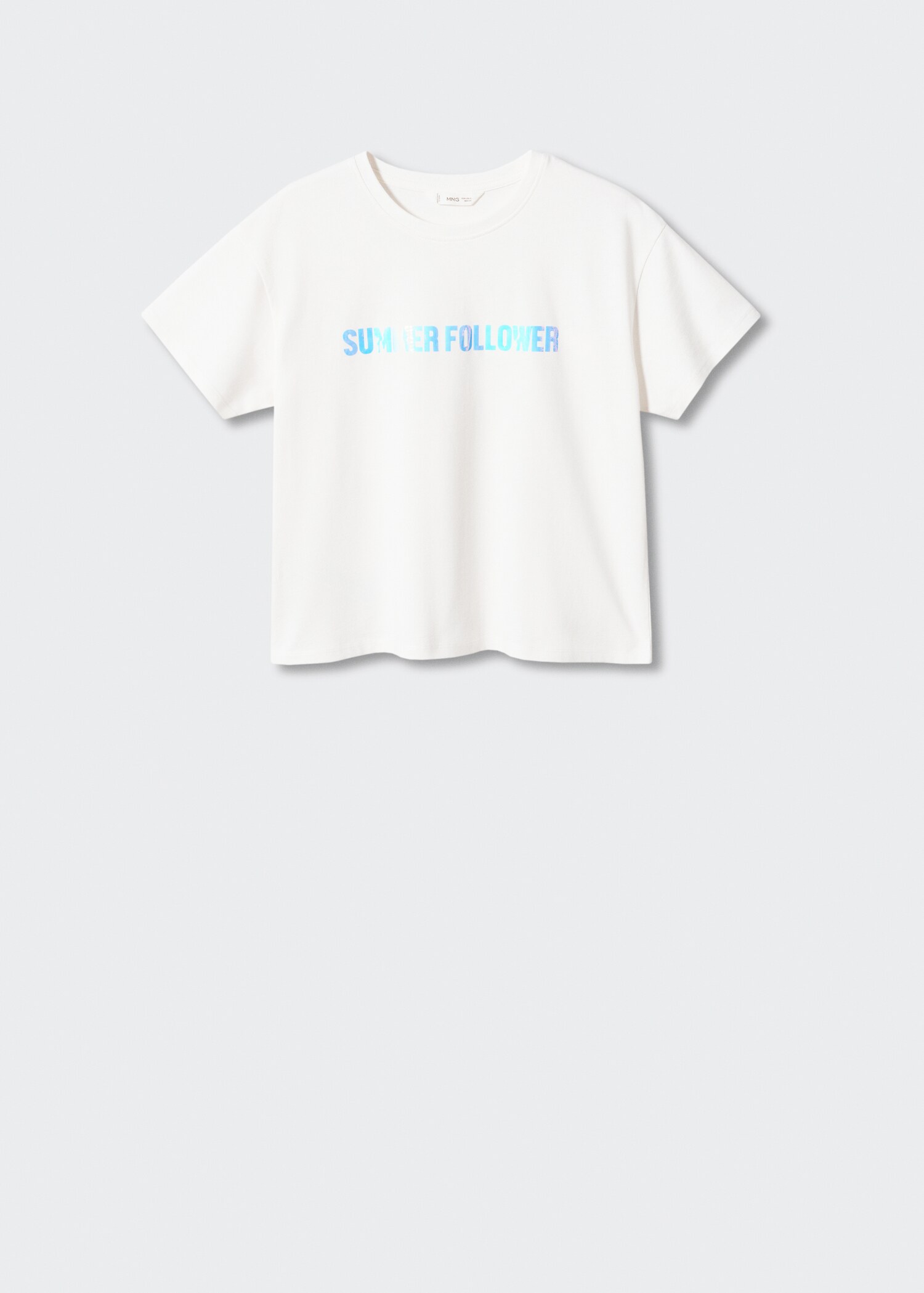 Message cotton T-shirt - Article without model