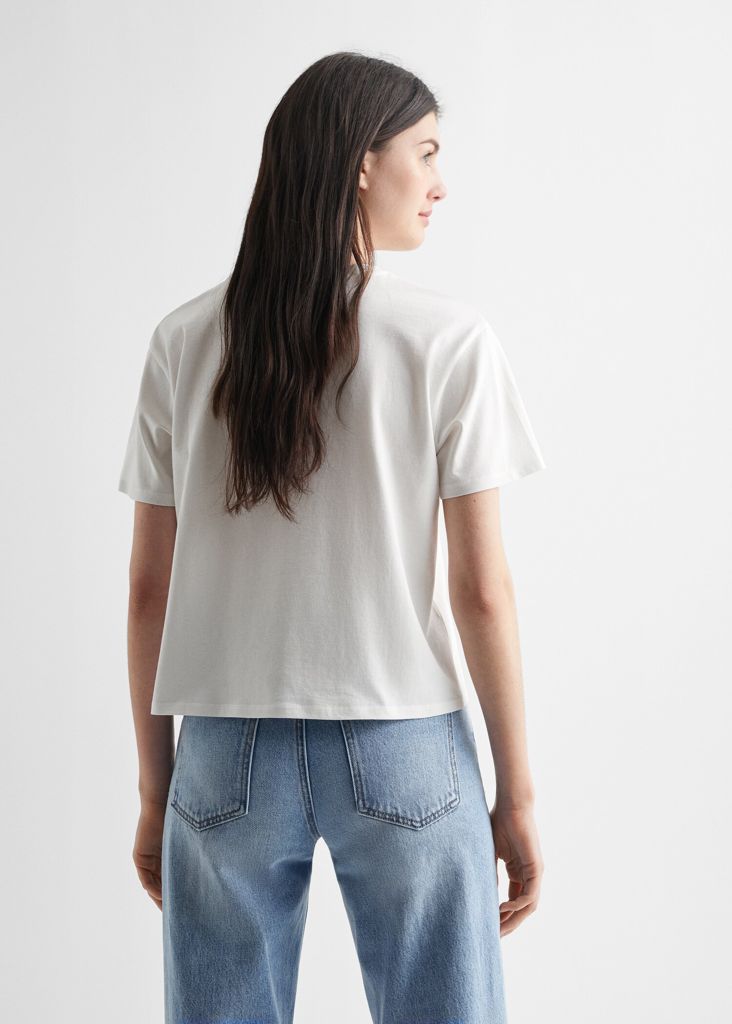 T-Shirt mit Schriftzug - Rückseite des Artikels