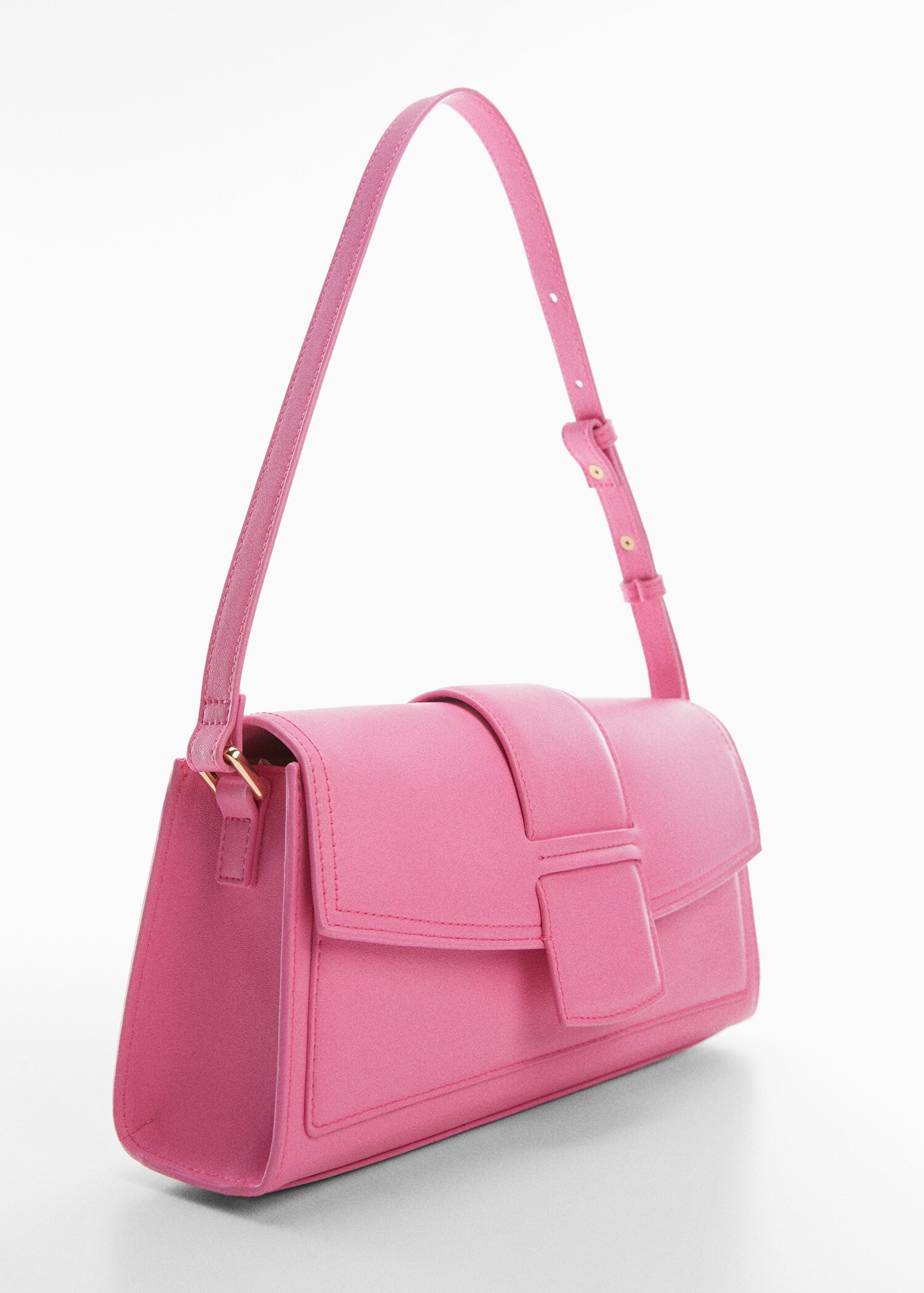 Bolso rectangular solapa - Plano medio