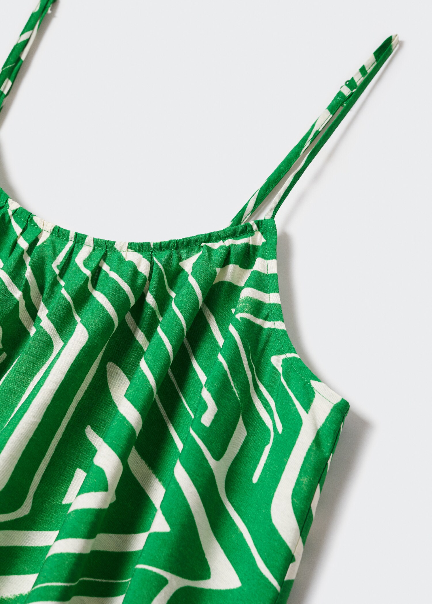 Long printed dress - Details of the article 8