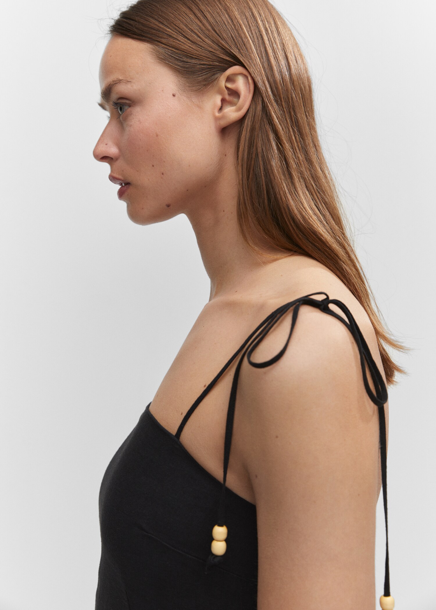 Robe lin détails perles - Détail de l'article 1