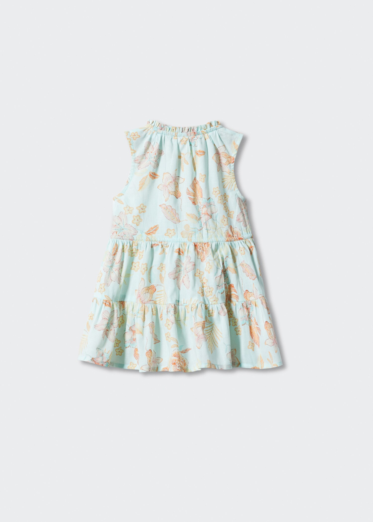 Vestido algodón flores - Reverso del artículo