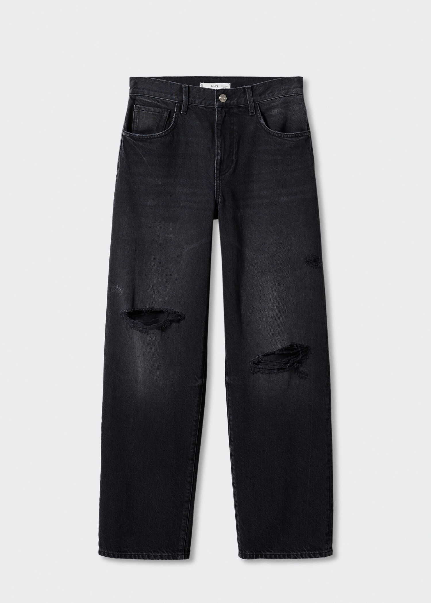 Jeans wideleg rotos decorativos - Artículo sin modelo