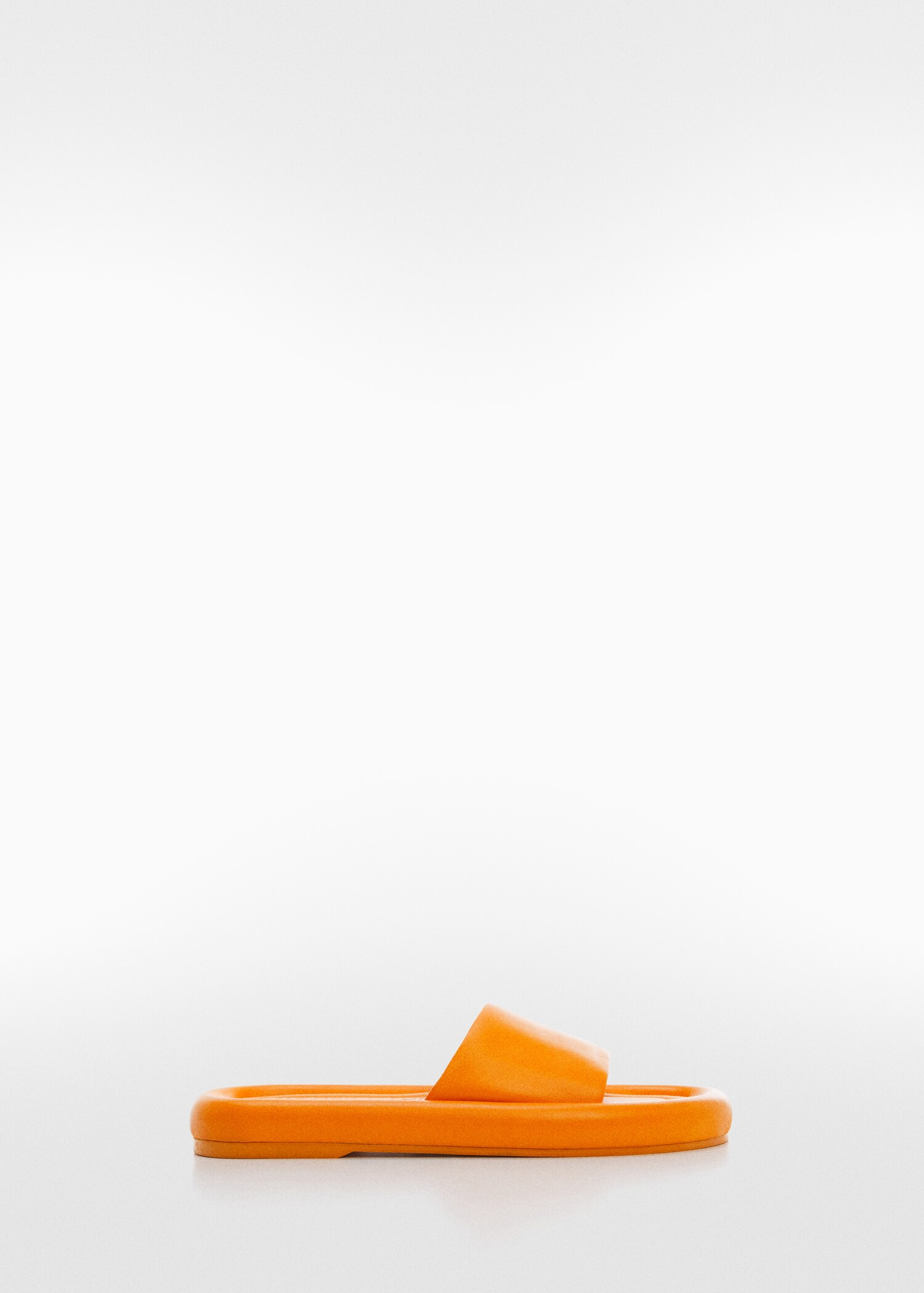 Leather sandals with a wide strap  - Article without model