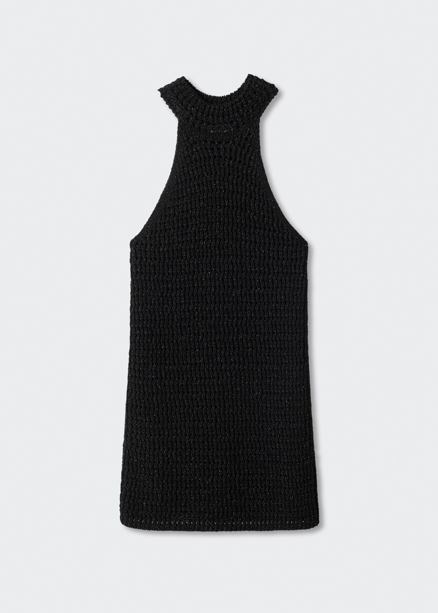 Neckholder-Kleid aus Lurex - Artikel ohne Model