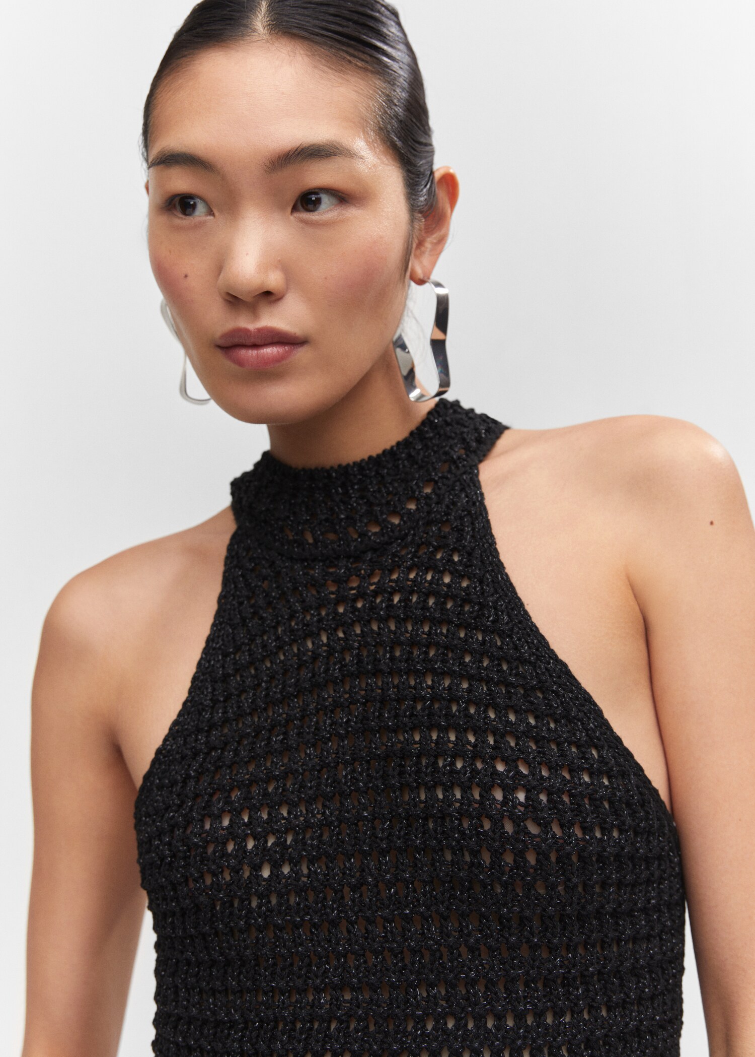 Neckholder-Kleid aus Lurex - Detail des Artikels 1