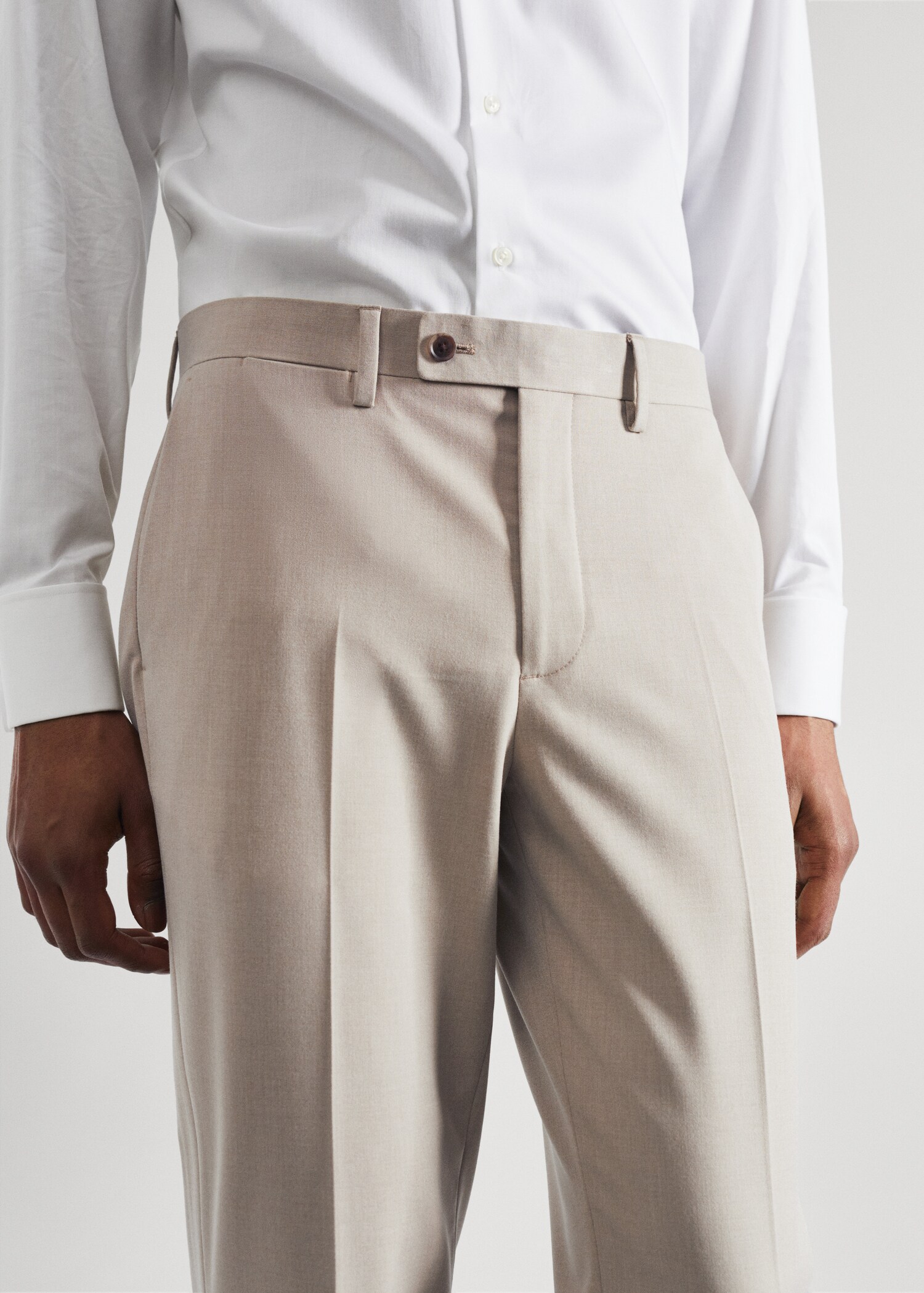 Pantaloni completo slim-fit tessuto comfort stretch - Dettaglio dell'articolo 1