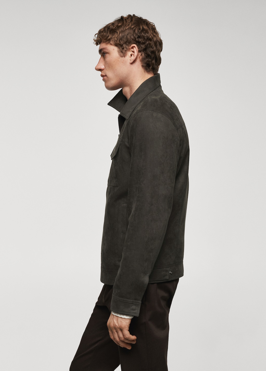 Blouson imitation daim Homme MANGO Nouvelle Caledonie