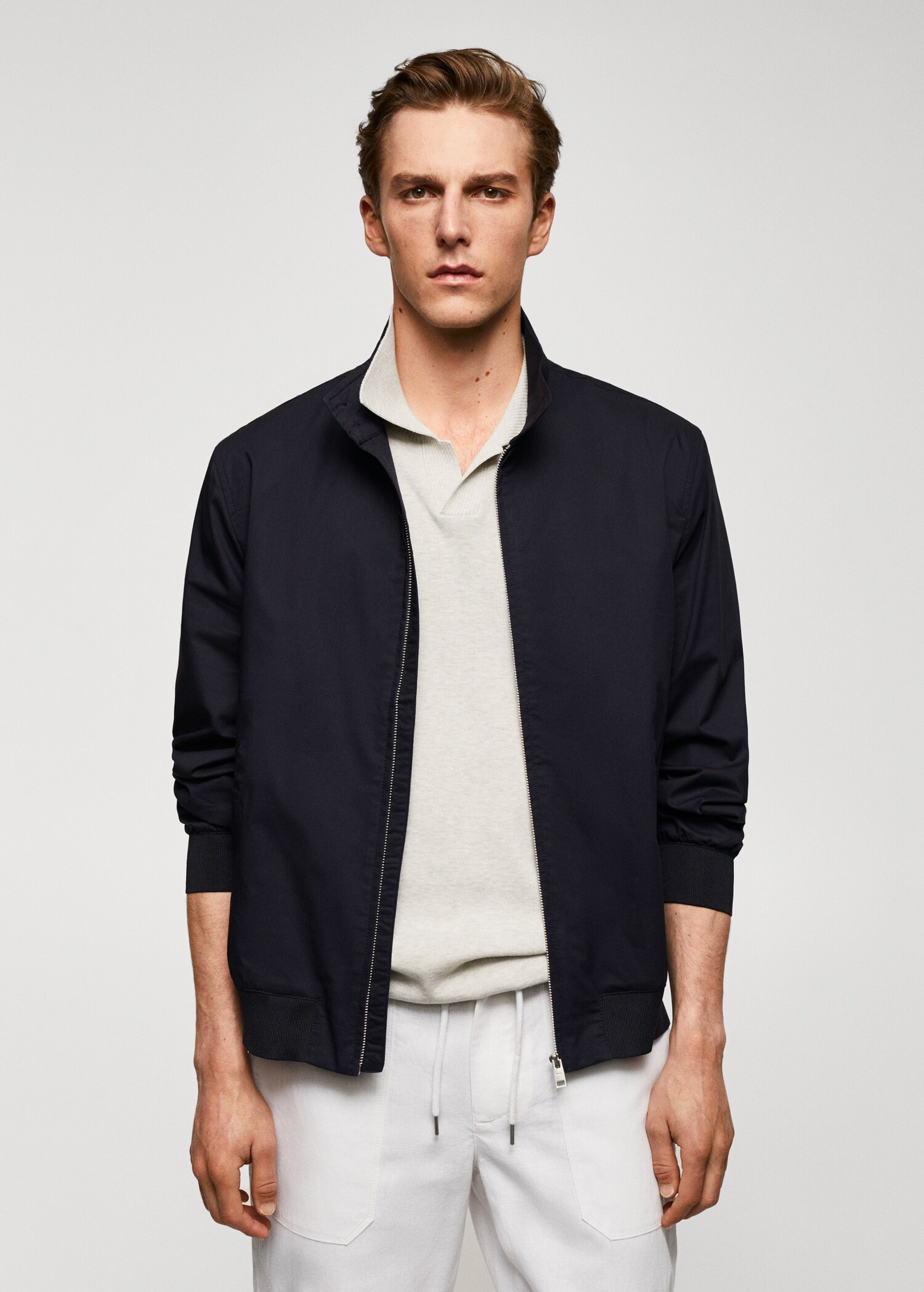 Lightweight fabric bomber jacket - Medium plane