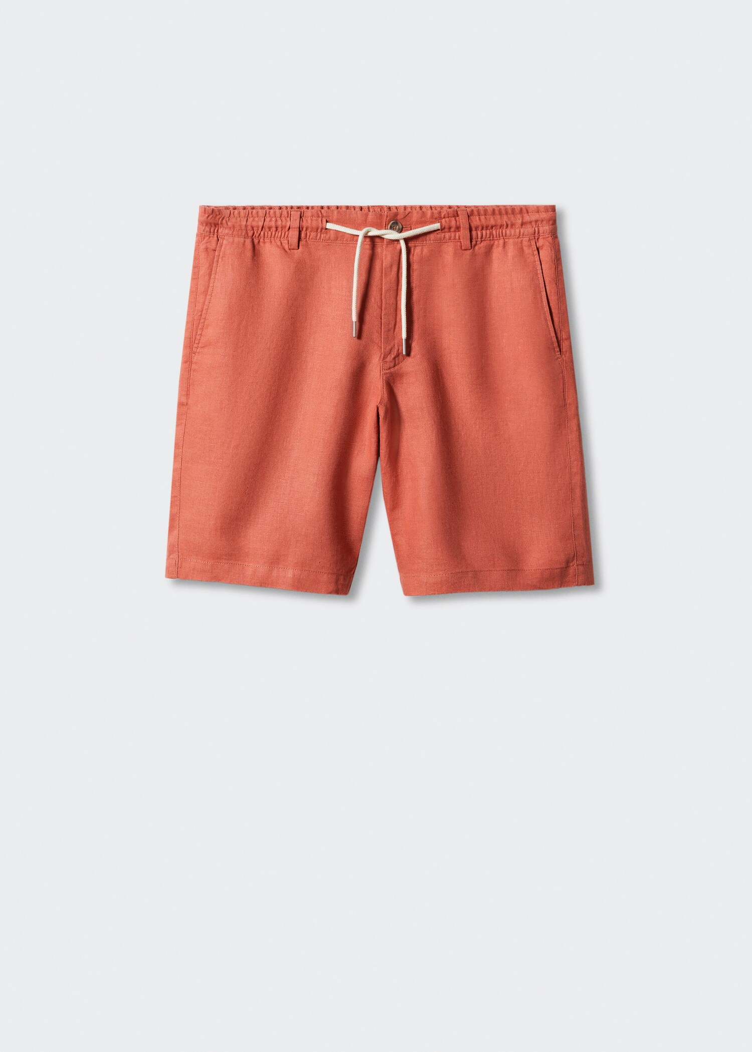 100% linen bermuda shorts with drawstring - Article without model