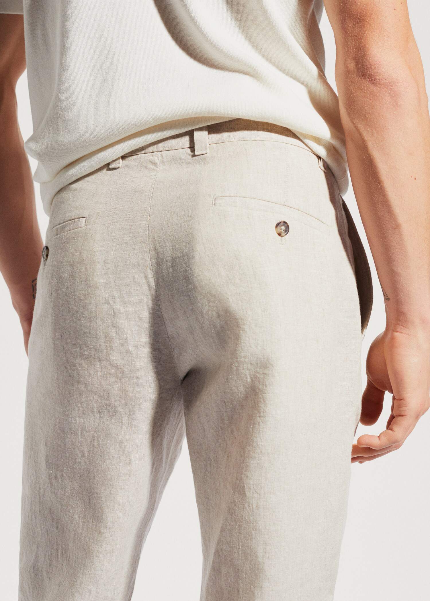 Pantalon 100 % lin slim fit - Détail de l'article 2