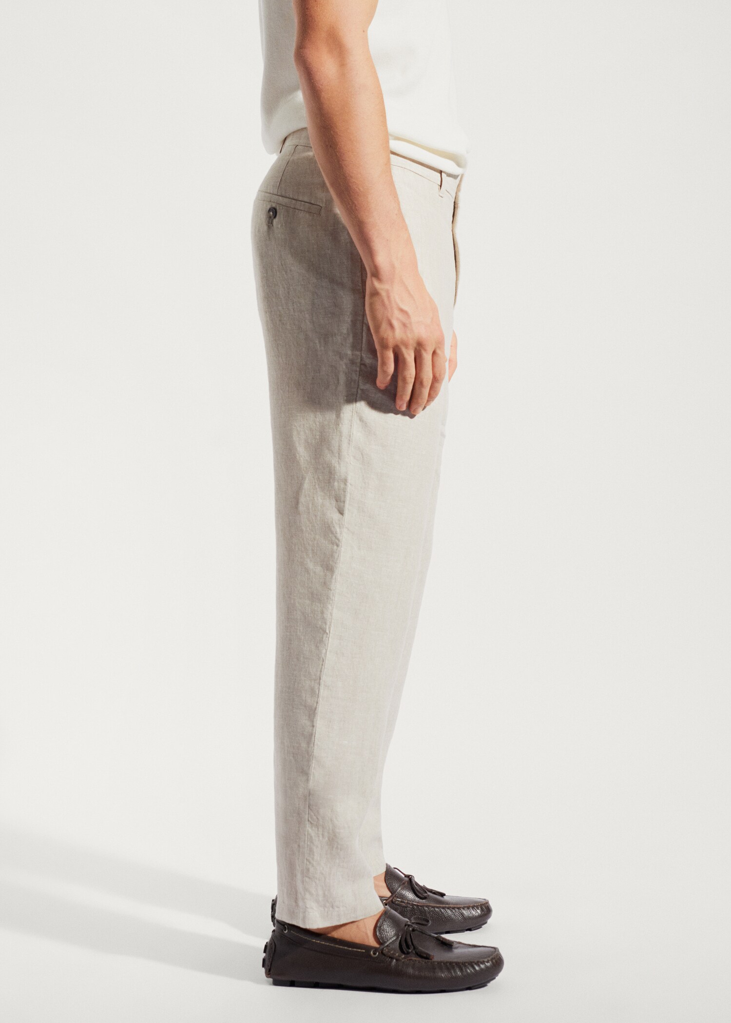 Pantalon 100 % lin slim fit - Détail de l'article 4