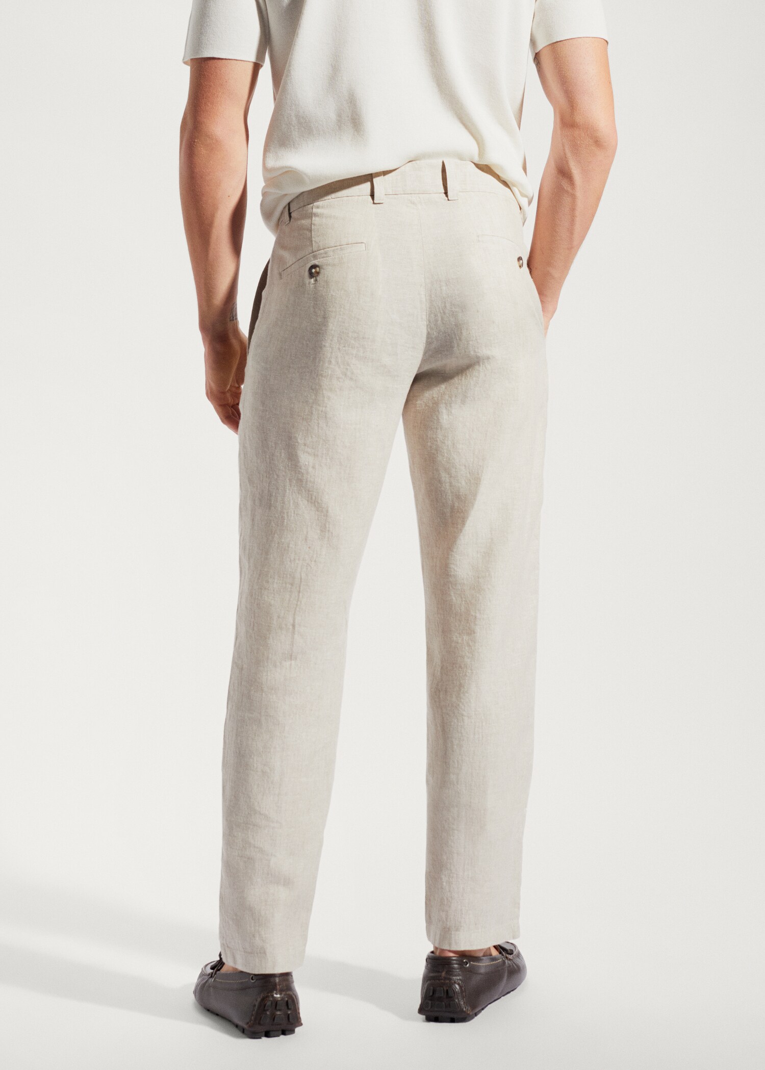 Pantalon 100 % lin slim fit - Verso de l’article