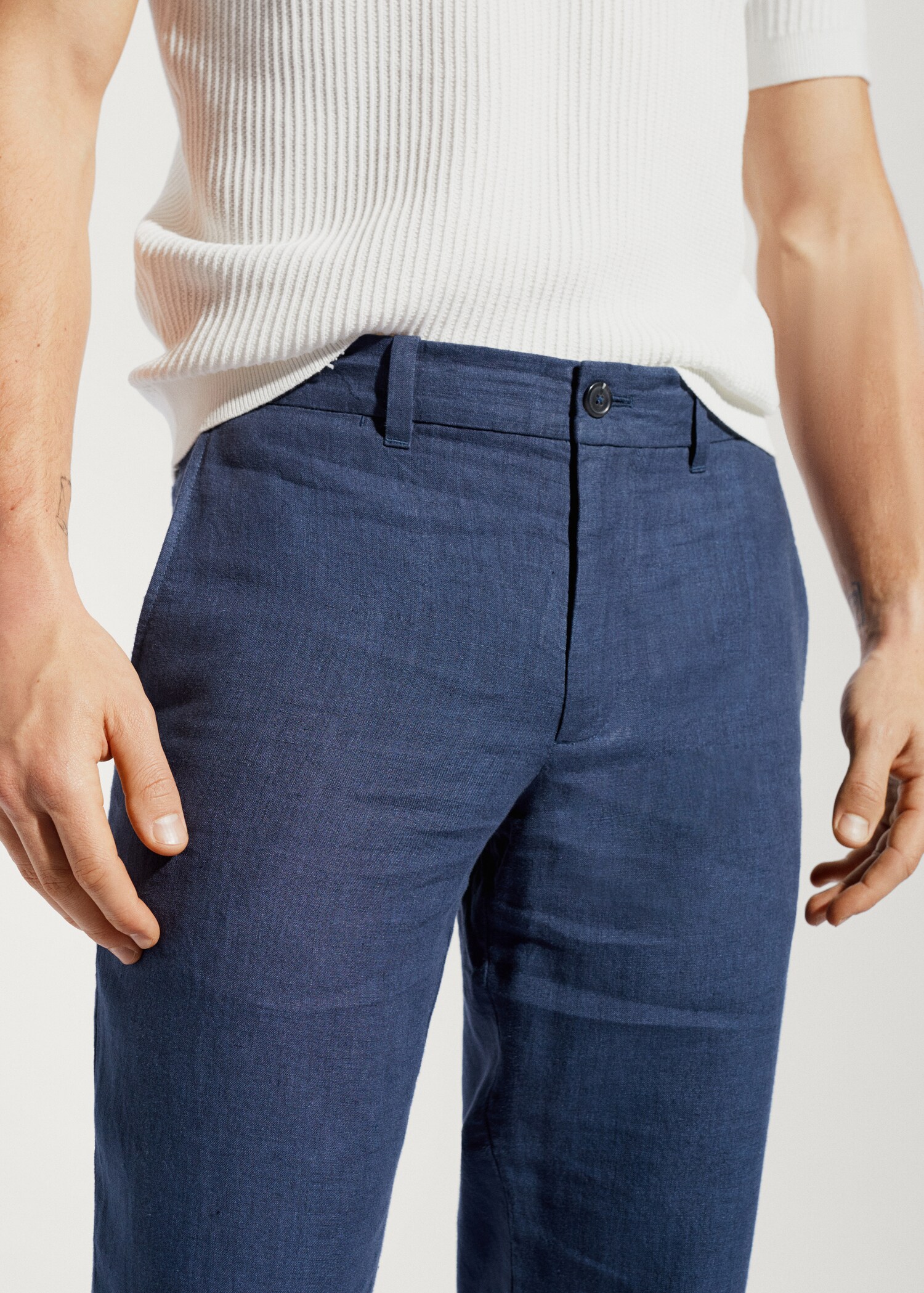 Pantalon 100 % lin slim fit - Détail de l'article 1