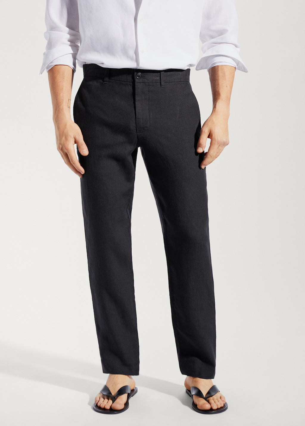 Mango mens linen trousers deals