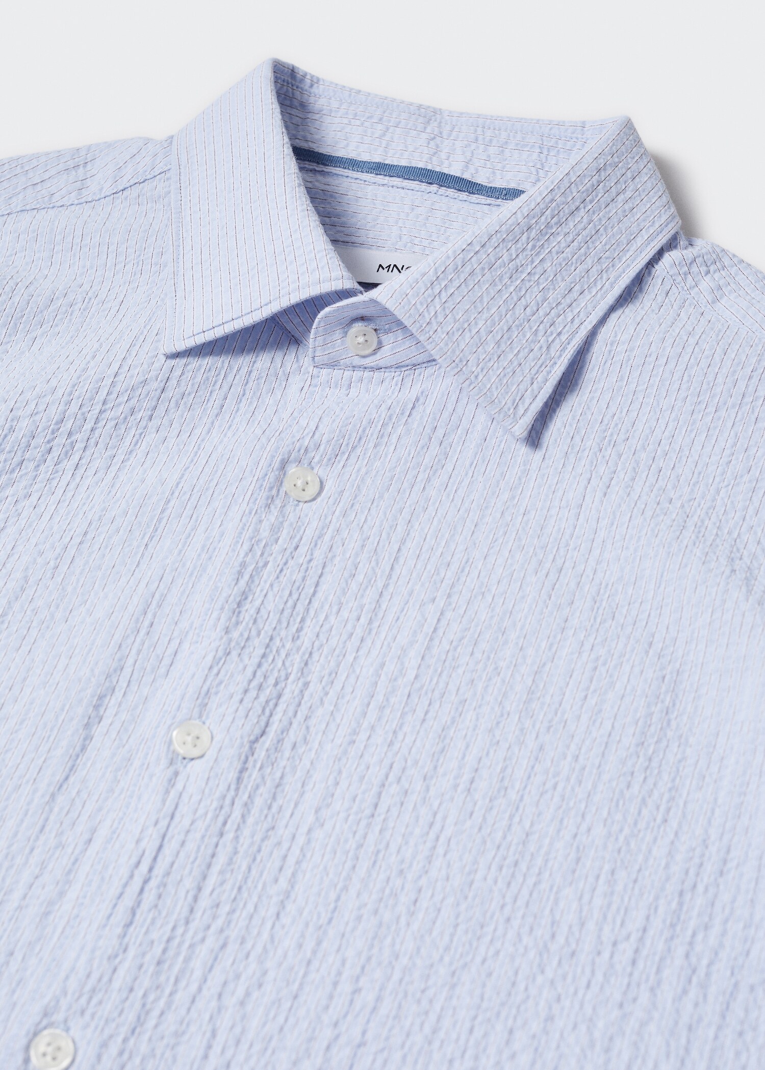 Camisa algodón seersucker mil rayas - Detalle del artículo 8