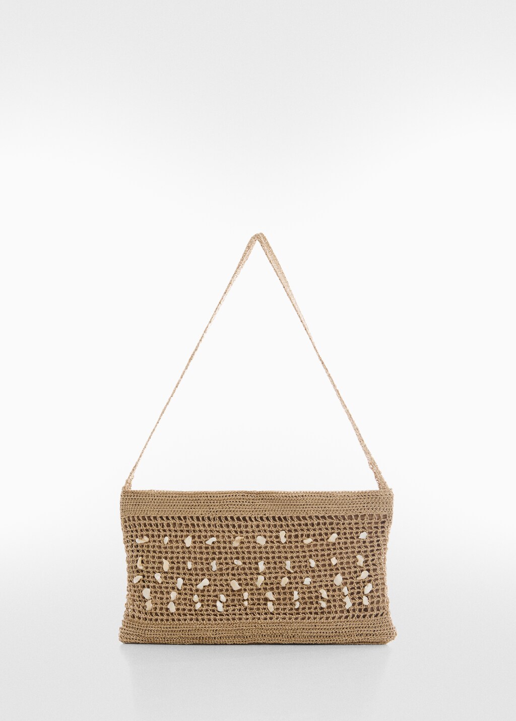 Crochet bag with shell detail Women MANGO Azerbaijan