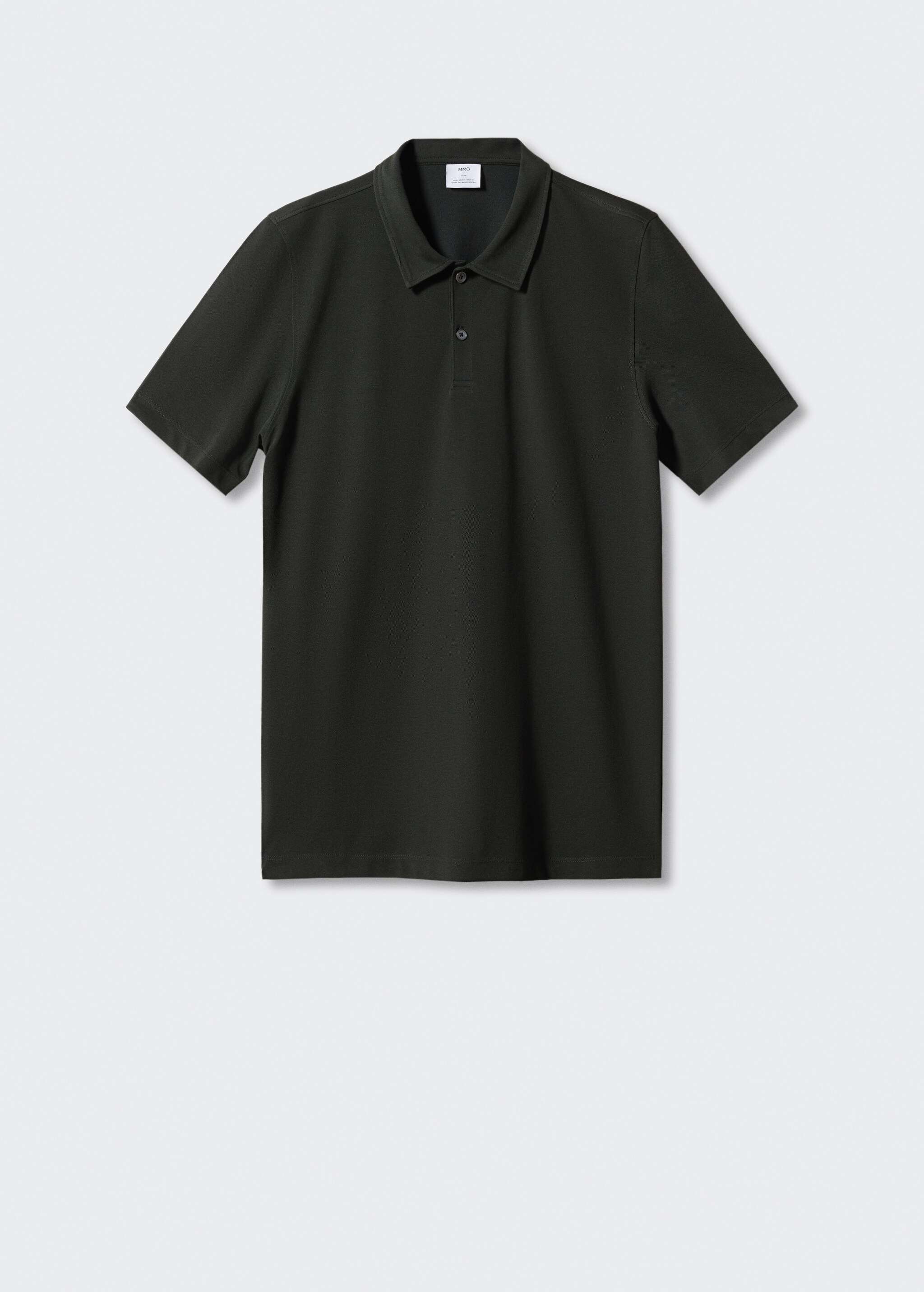 Koszulka polo slim fit z bawełny z teksturą - Artykuł bez modela/modelki