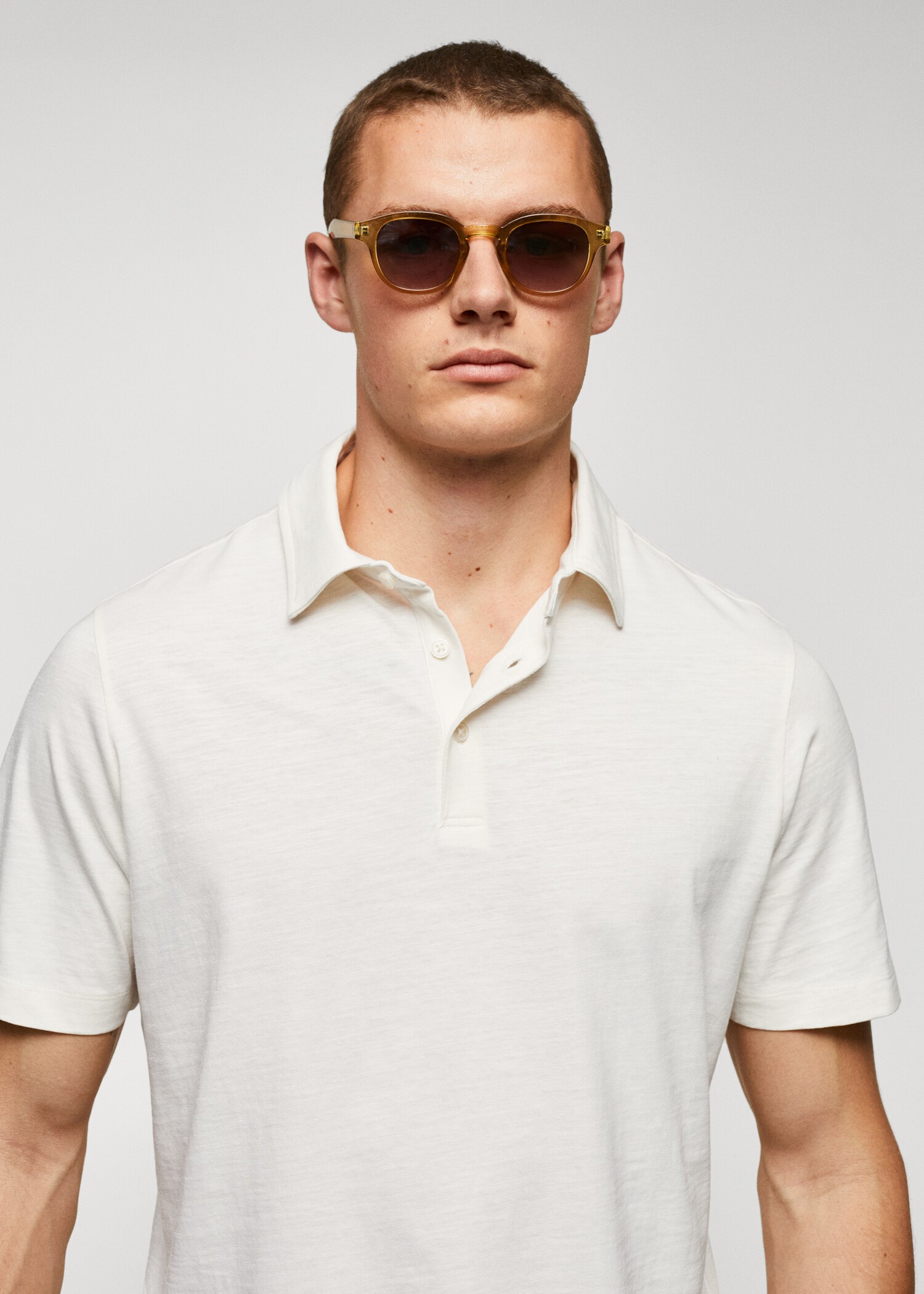 100% cotton basic polo shirt  - Details of the article 1