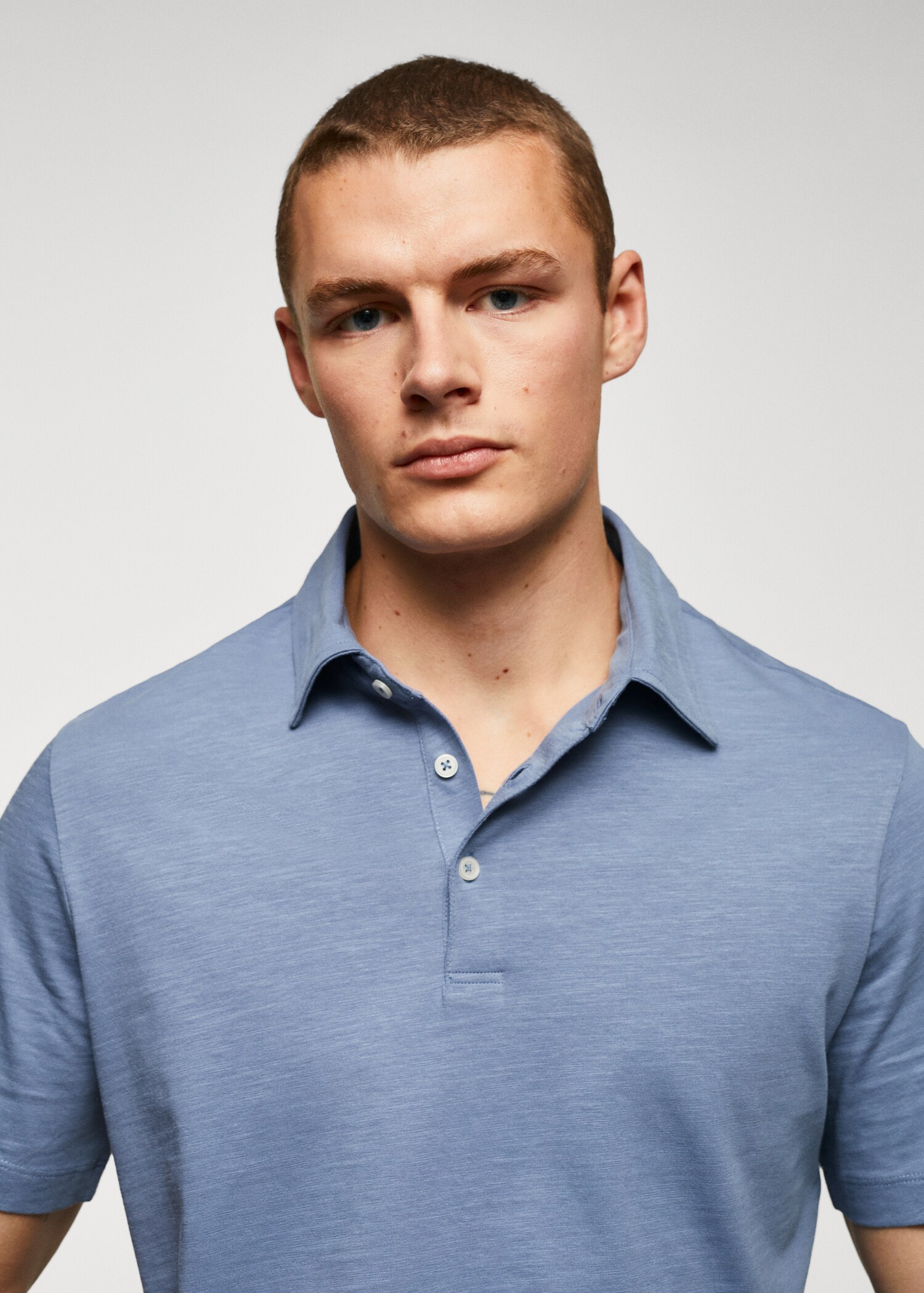 100% cotton basic polo shirt  - Details of the article 1