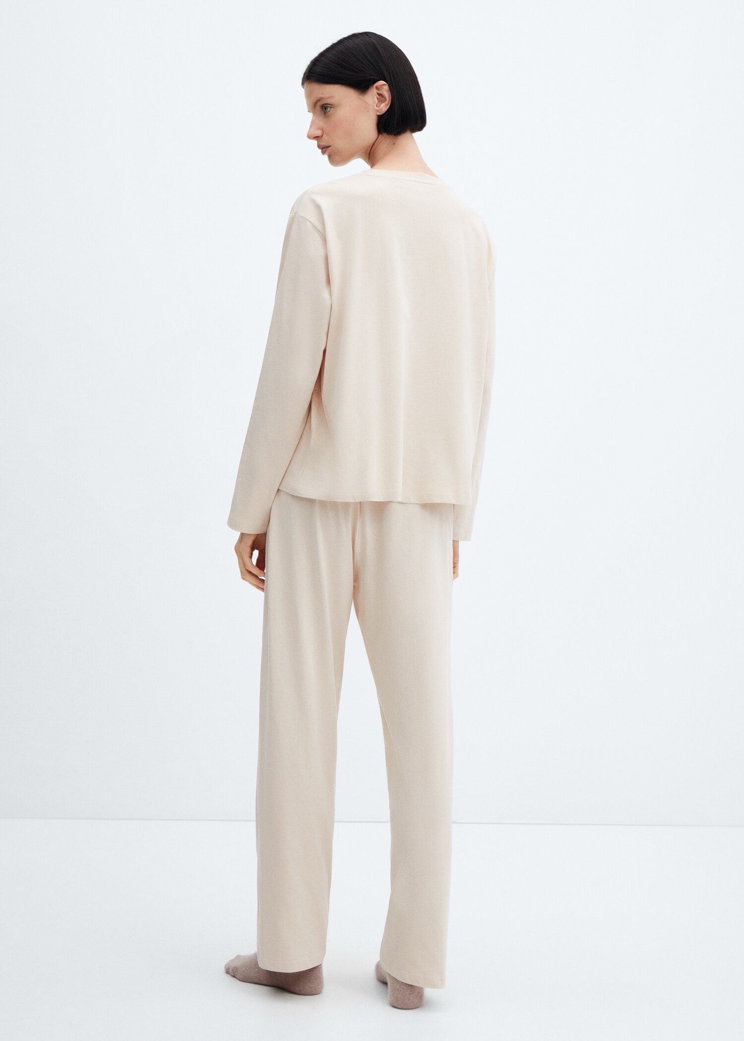 Pijama largo algodón - Reverso del artículo