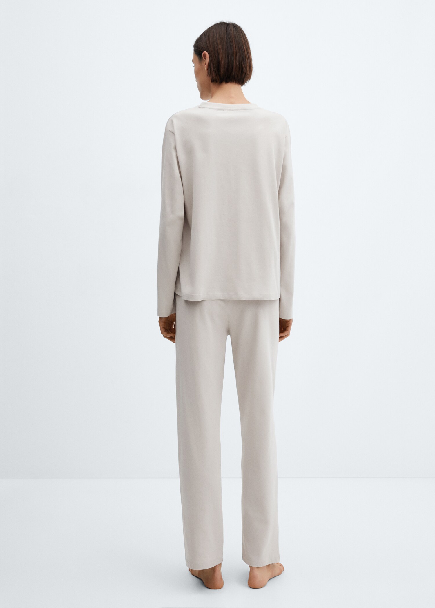 Pijama largo algodón - Reverso del artículo