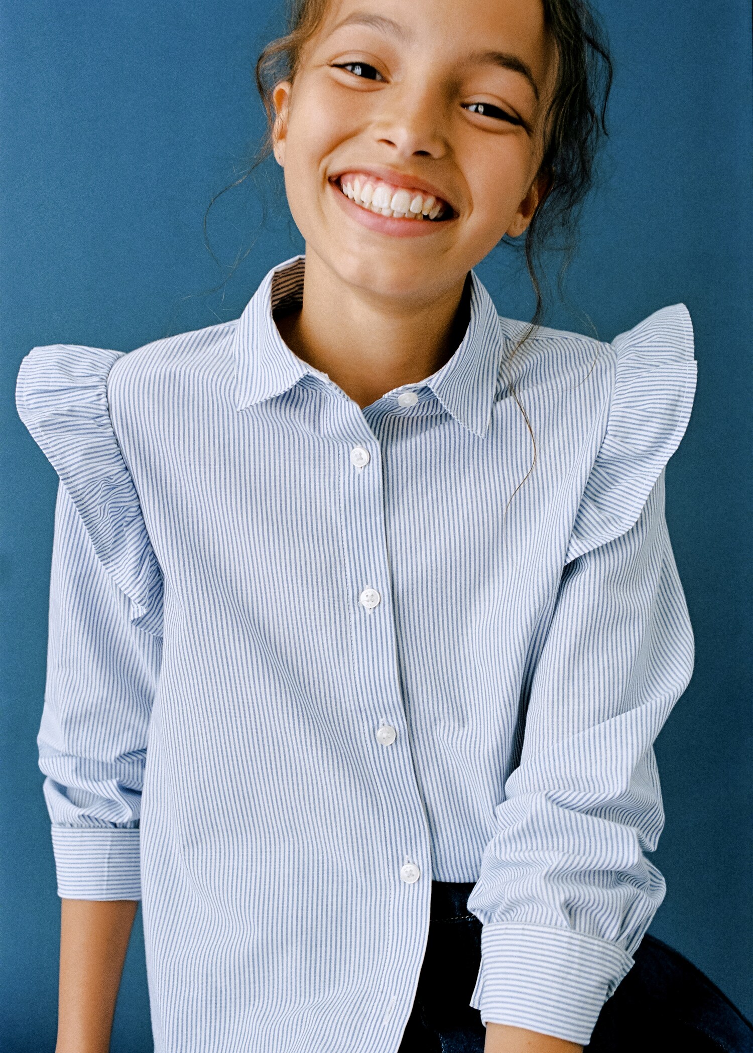 Ruffled cotton shirt - Details of the article 5