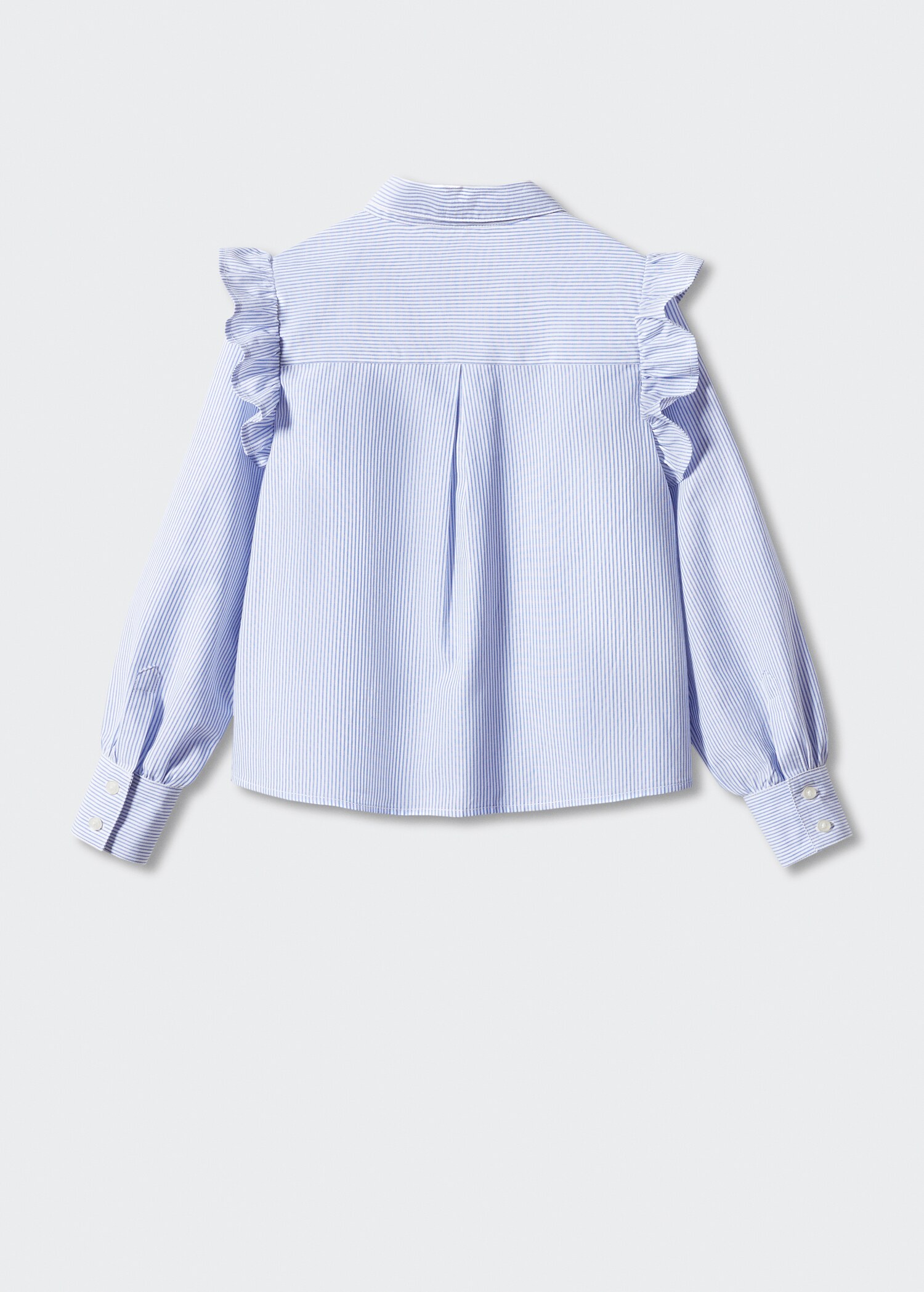 Ruffled cotton shirt - Reverse of the article