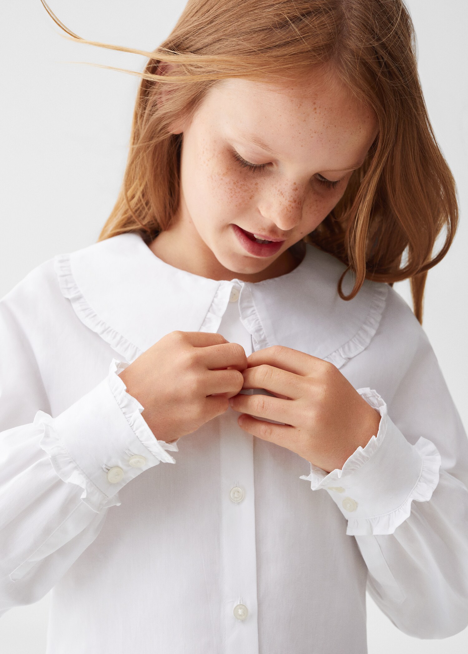 Double baby-collar shirt - Details of the article 1