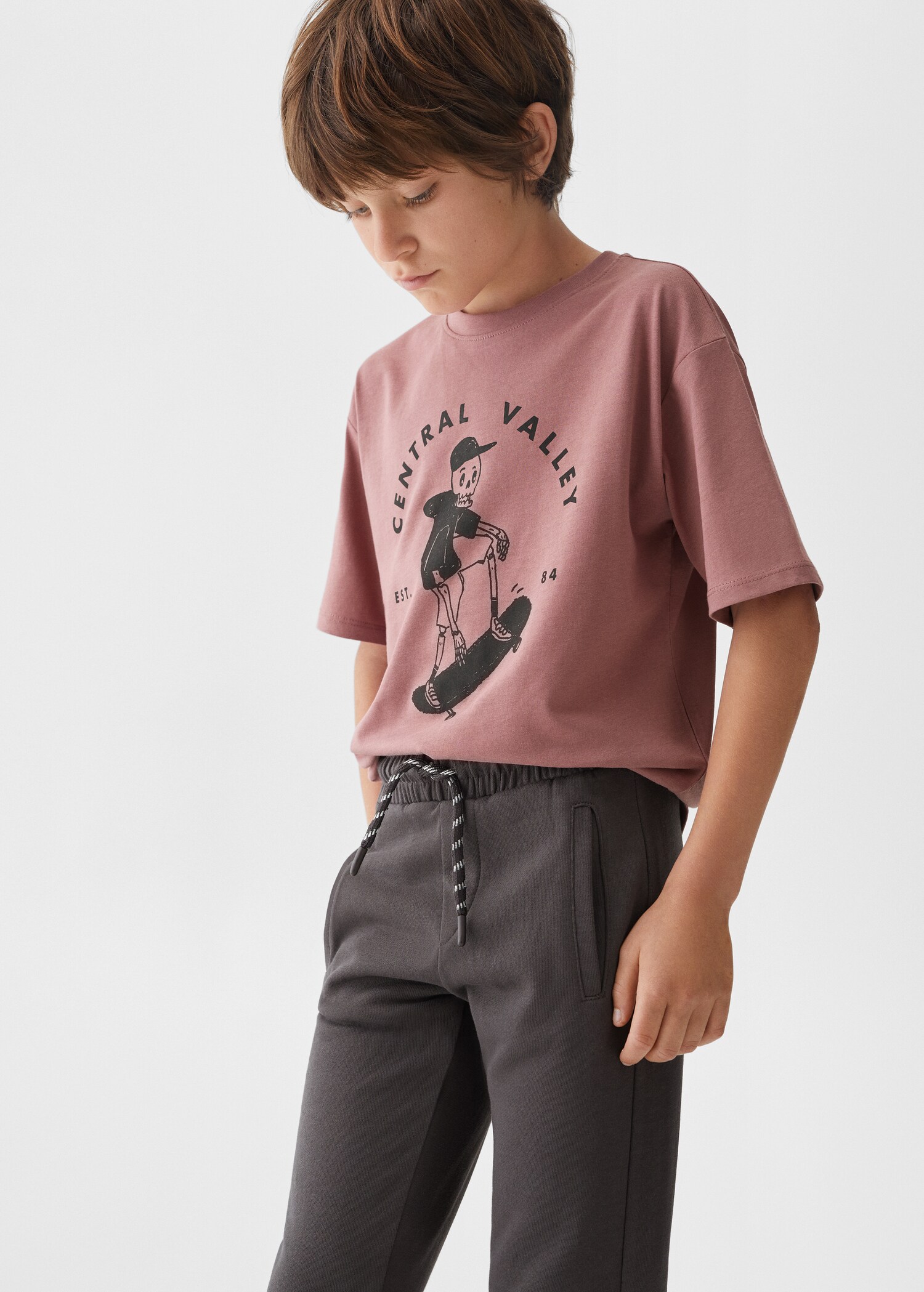 Pantalón jogger cordón - Plano medio