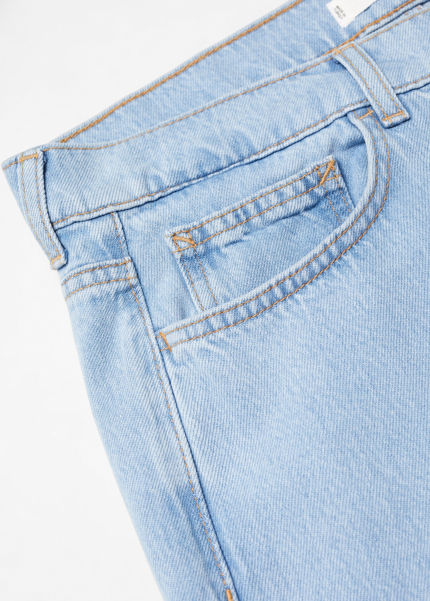 Jean léger tapered-fit délavé clair - Détail de l'article 8