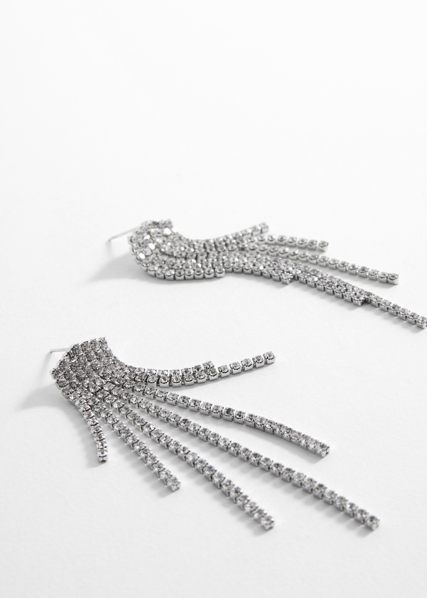 Pendientes colgantes strass - Plano medio