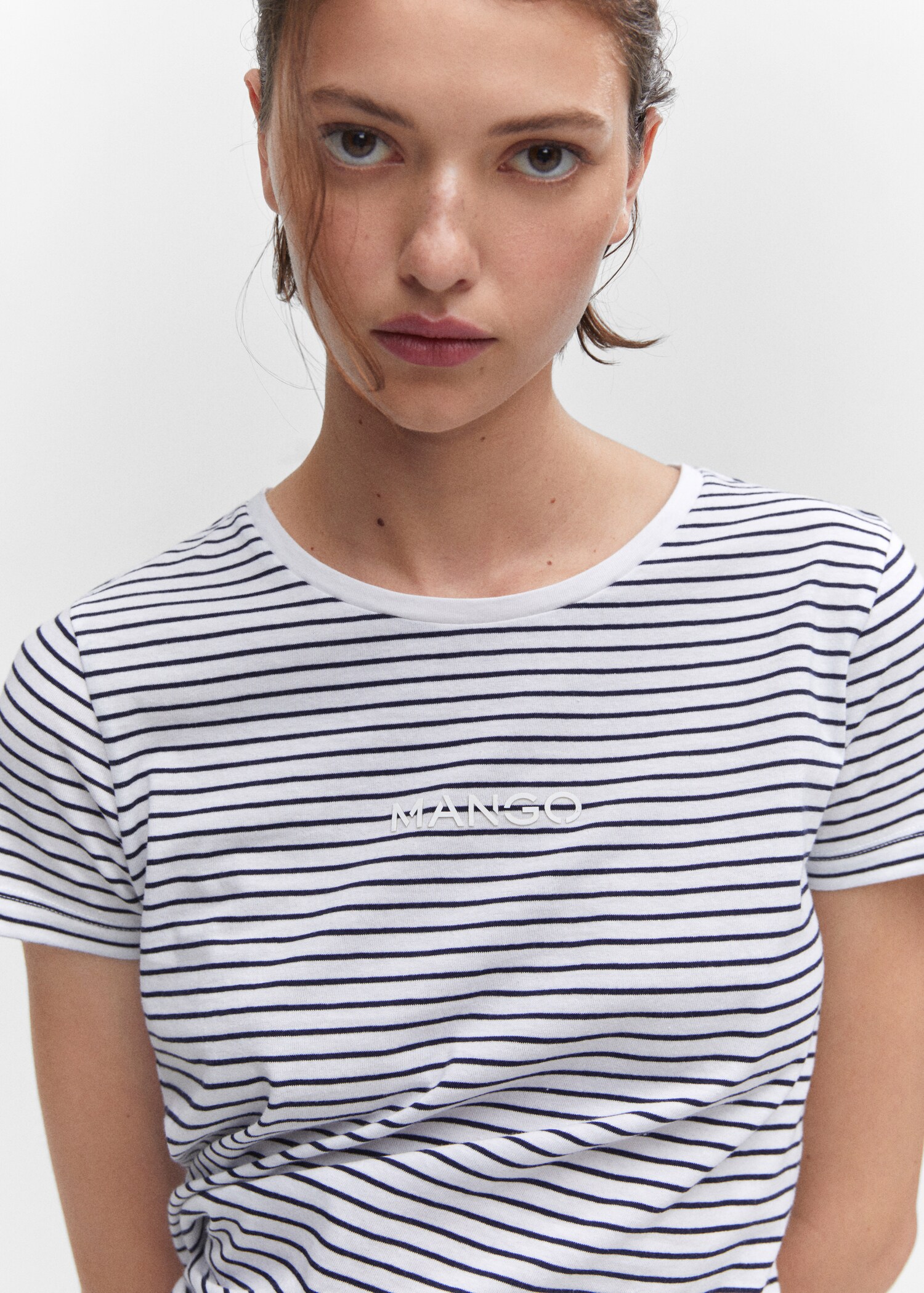Striped logo T-shirt - Details of the article 1
