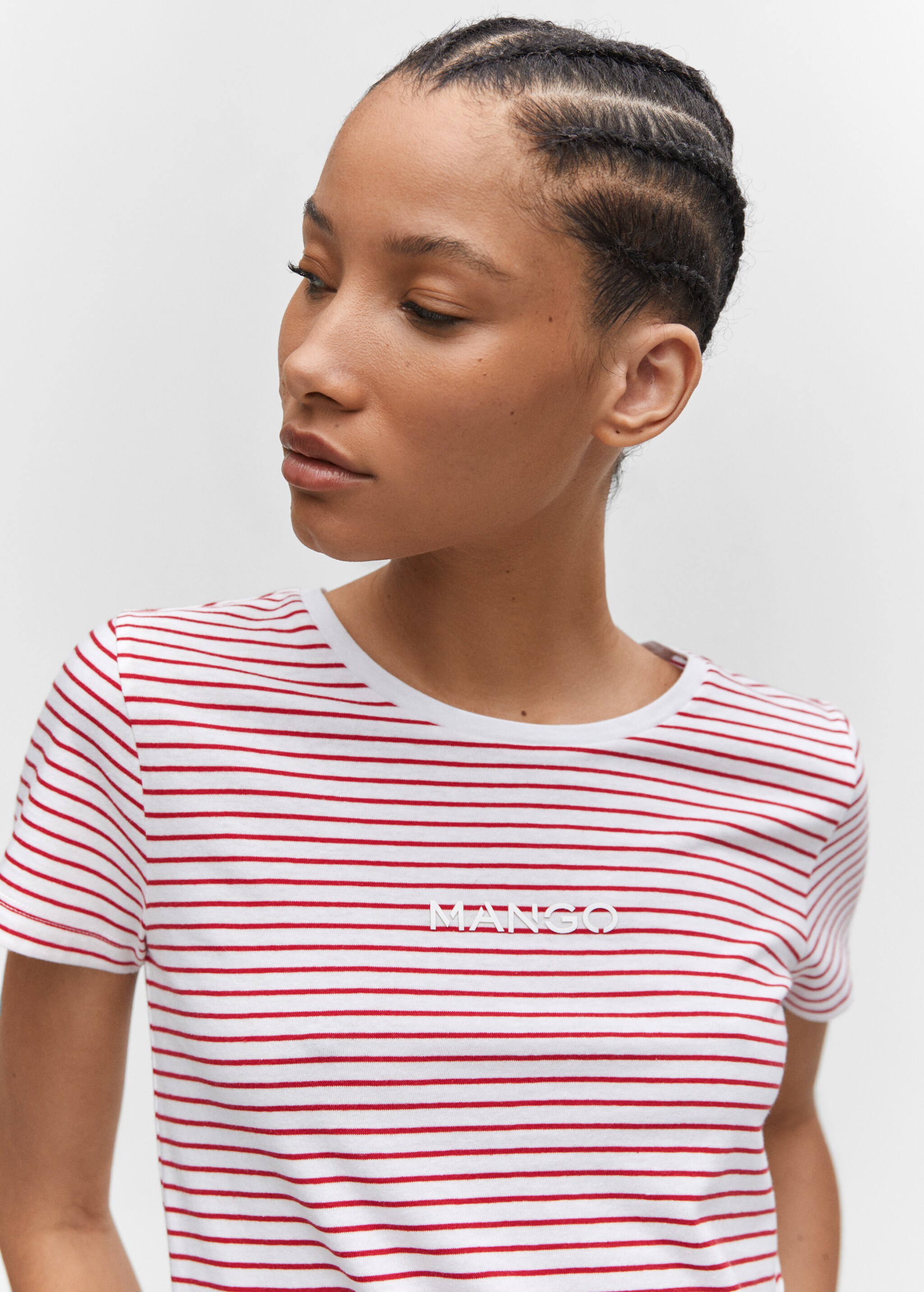 Striped logo T-shirt - Details of the article 1