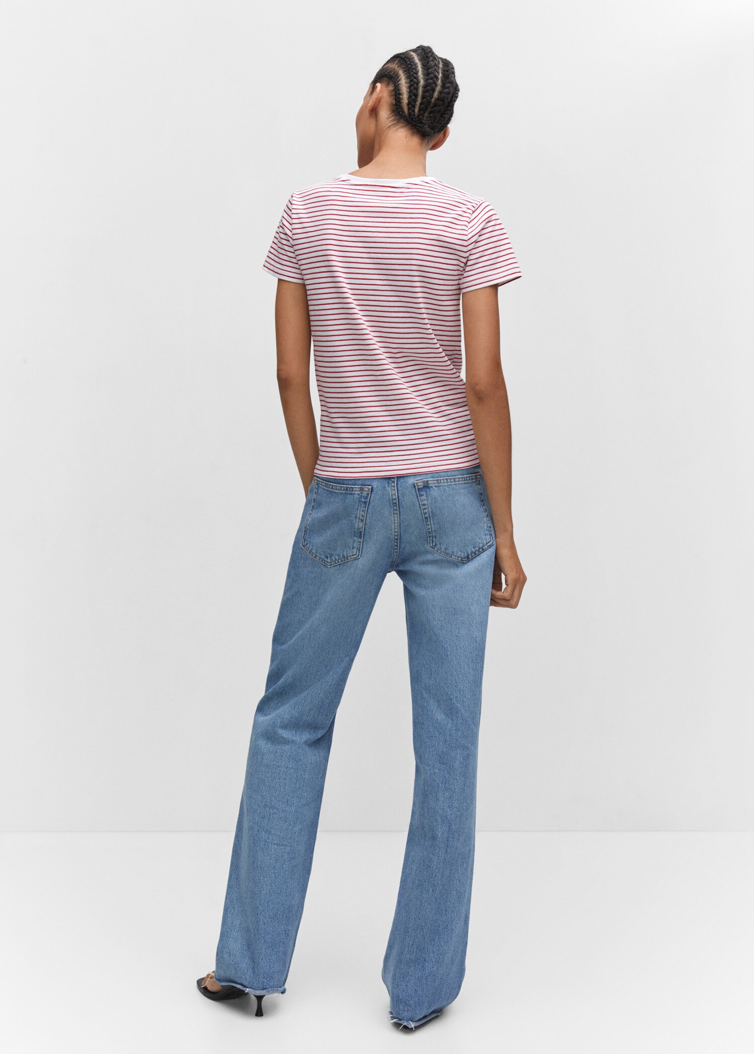 Striped logo T-shirt - Reverse of the article