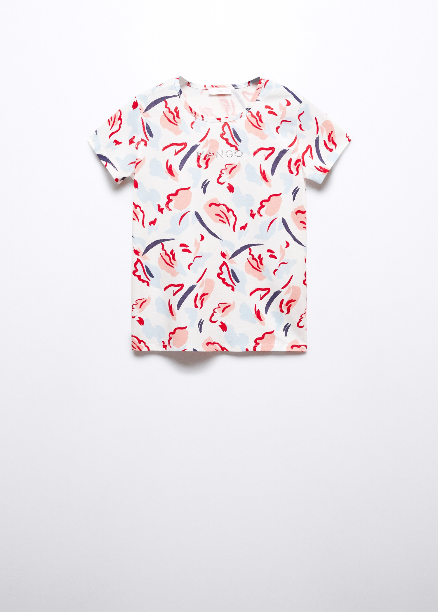 T-shirt imprimé logo brodé - Article sans modèle