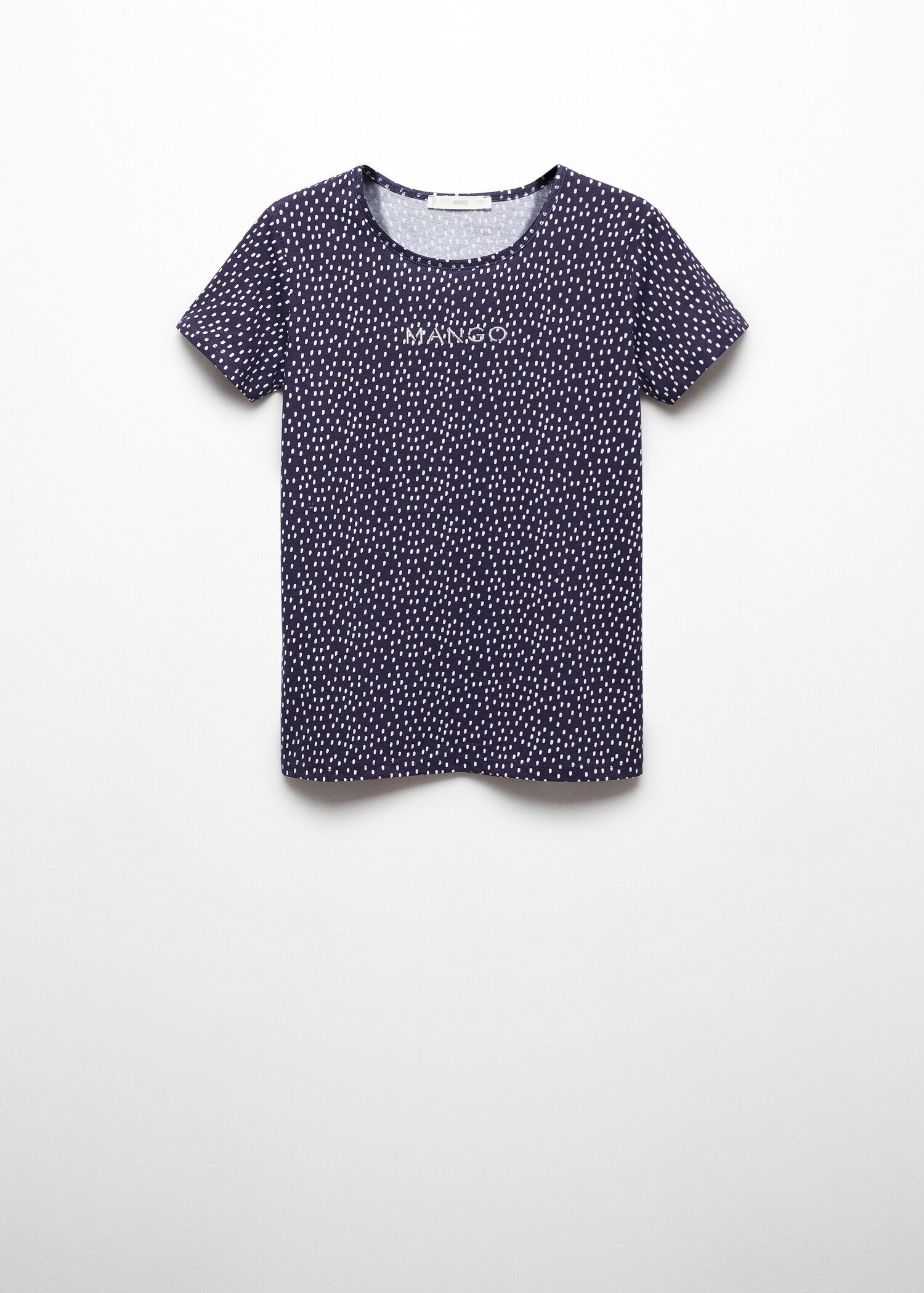 T-shirt imprimé logo brodé - Article sans modèle
