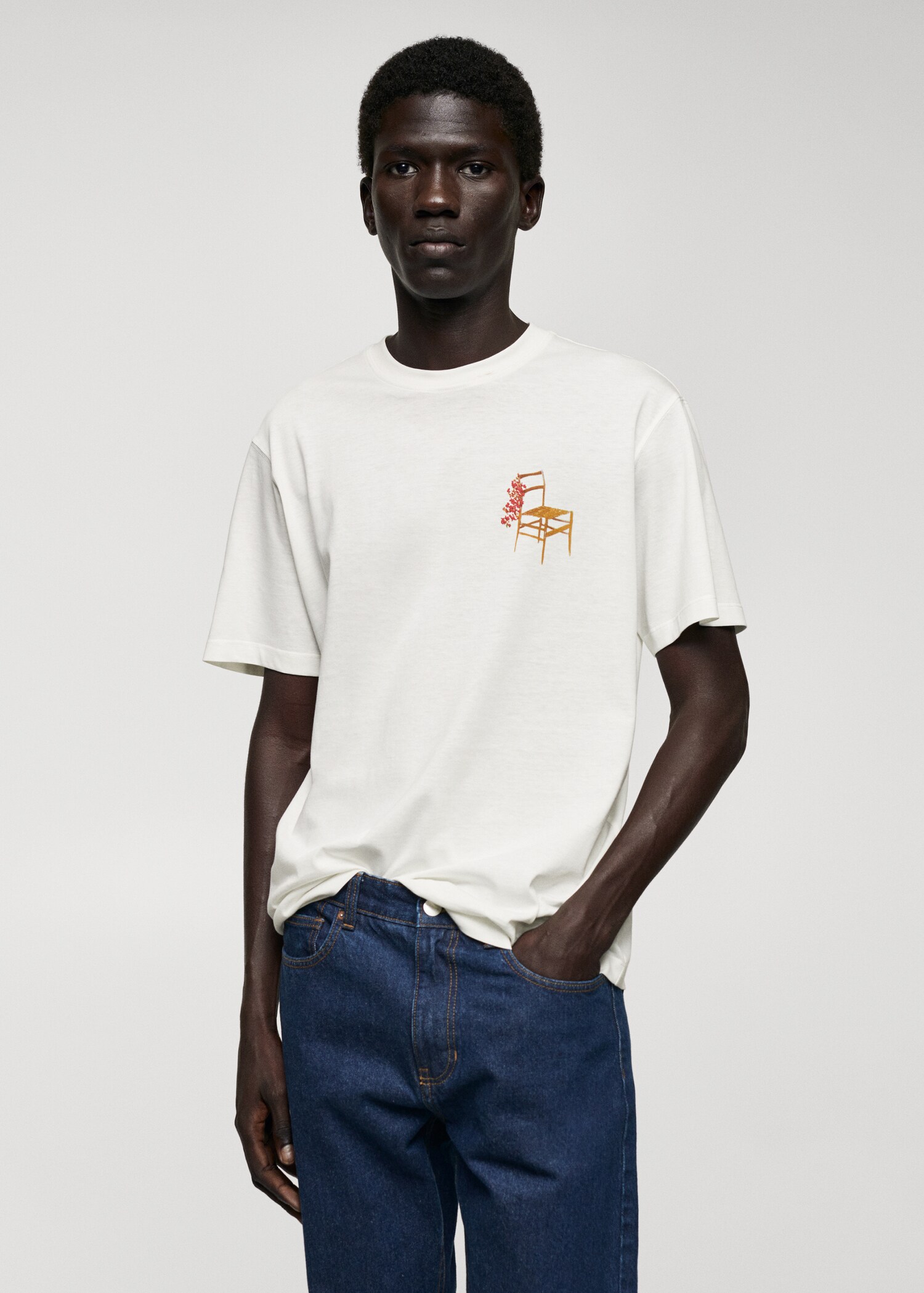 T-shirt Adriana Eskenazi x Mango - Plan moyen