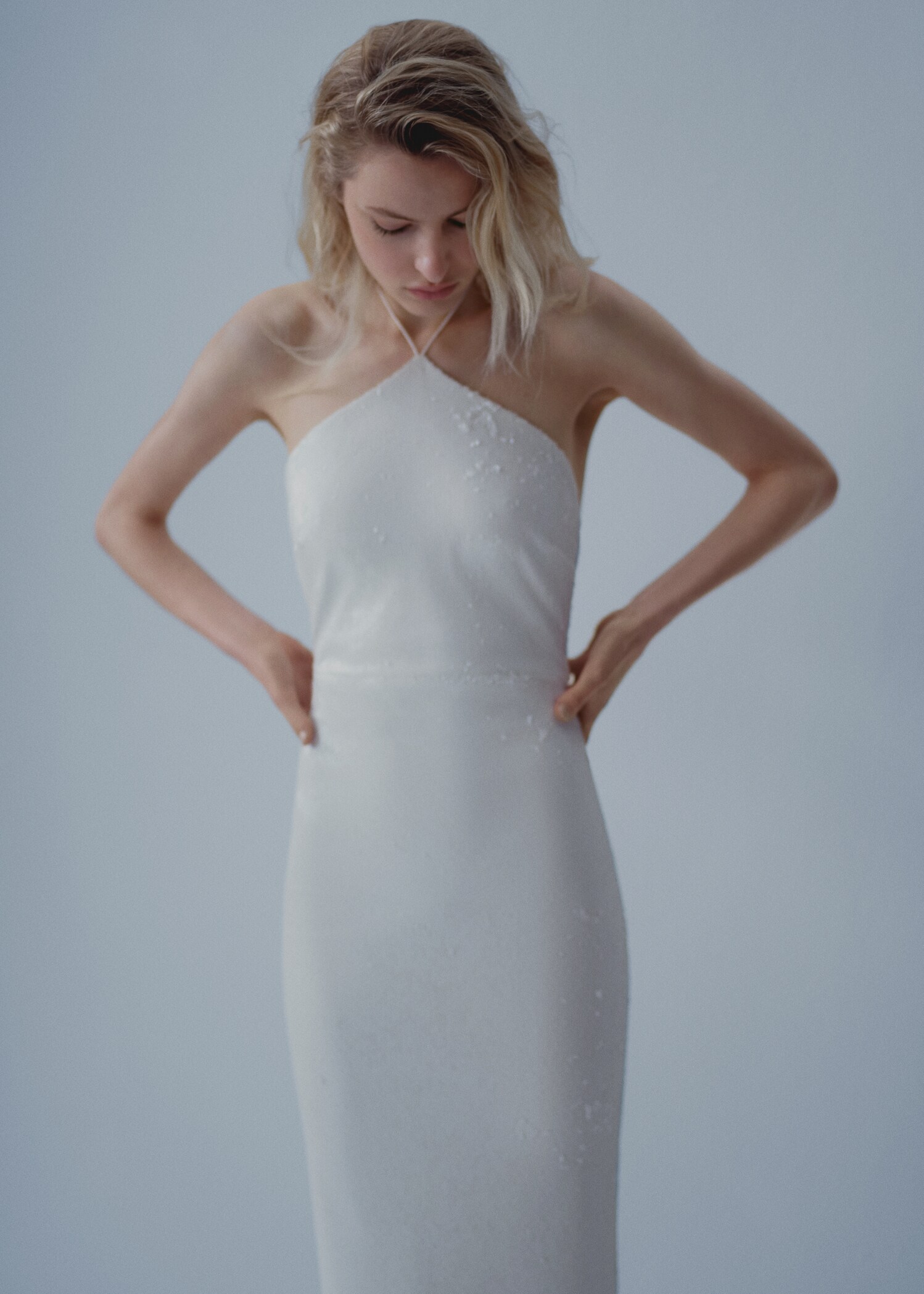 Sequined maxi flower dress - Details of the article 4