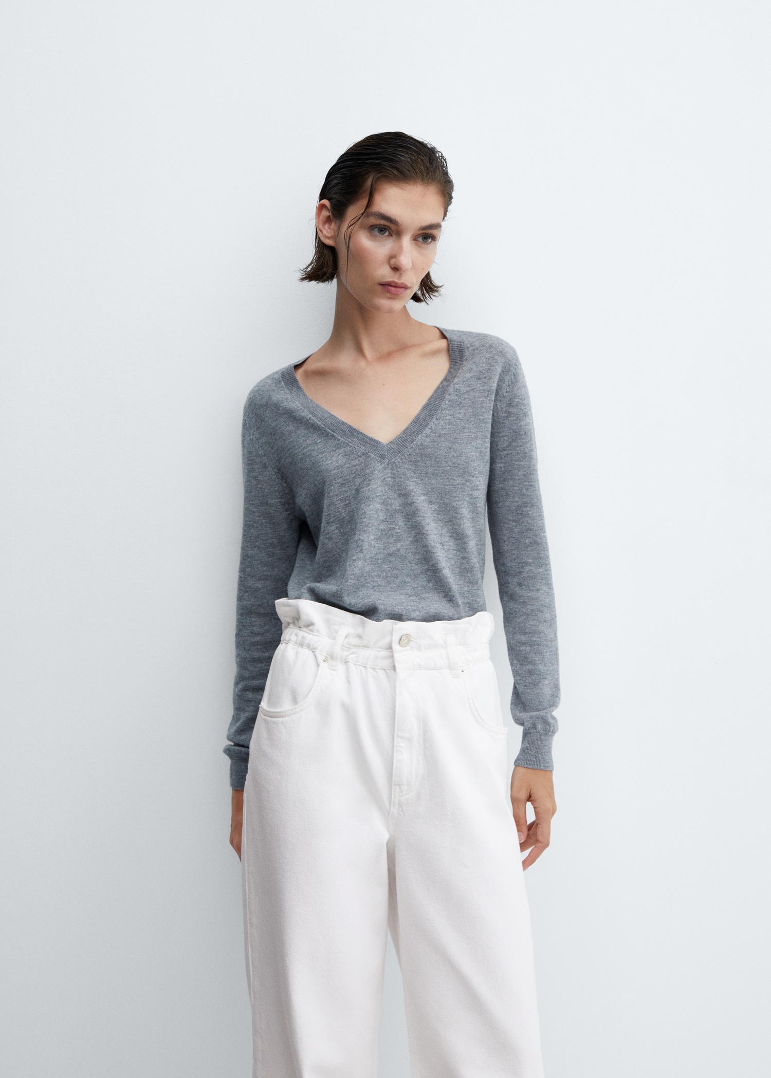 Jeans slouchy cintura elastica Mujer MNG Ecuador